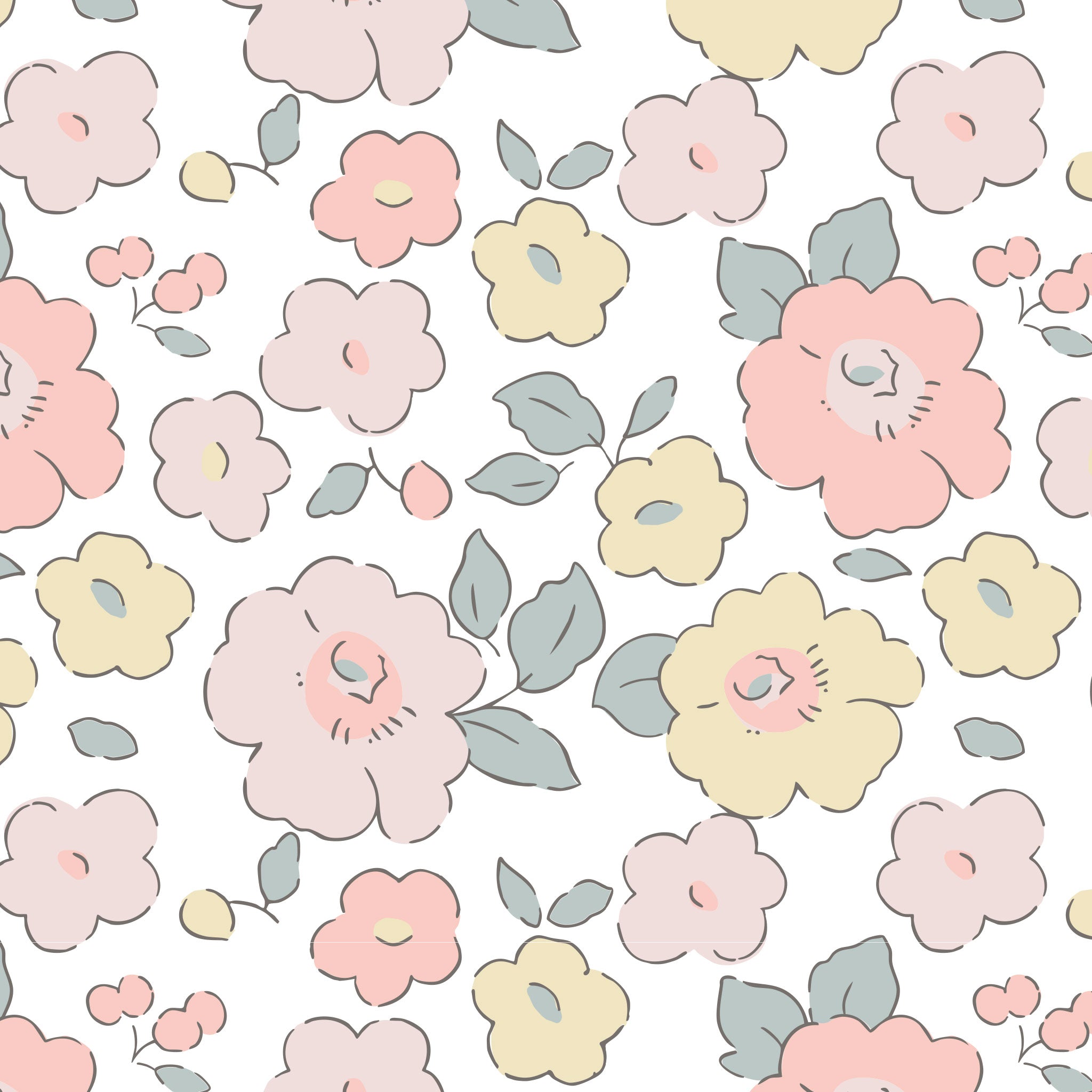 Kids Swim Vest 1-2 - Into the Garden Ditsy Floral