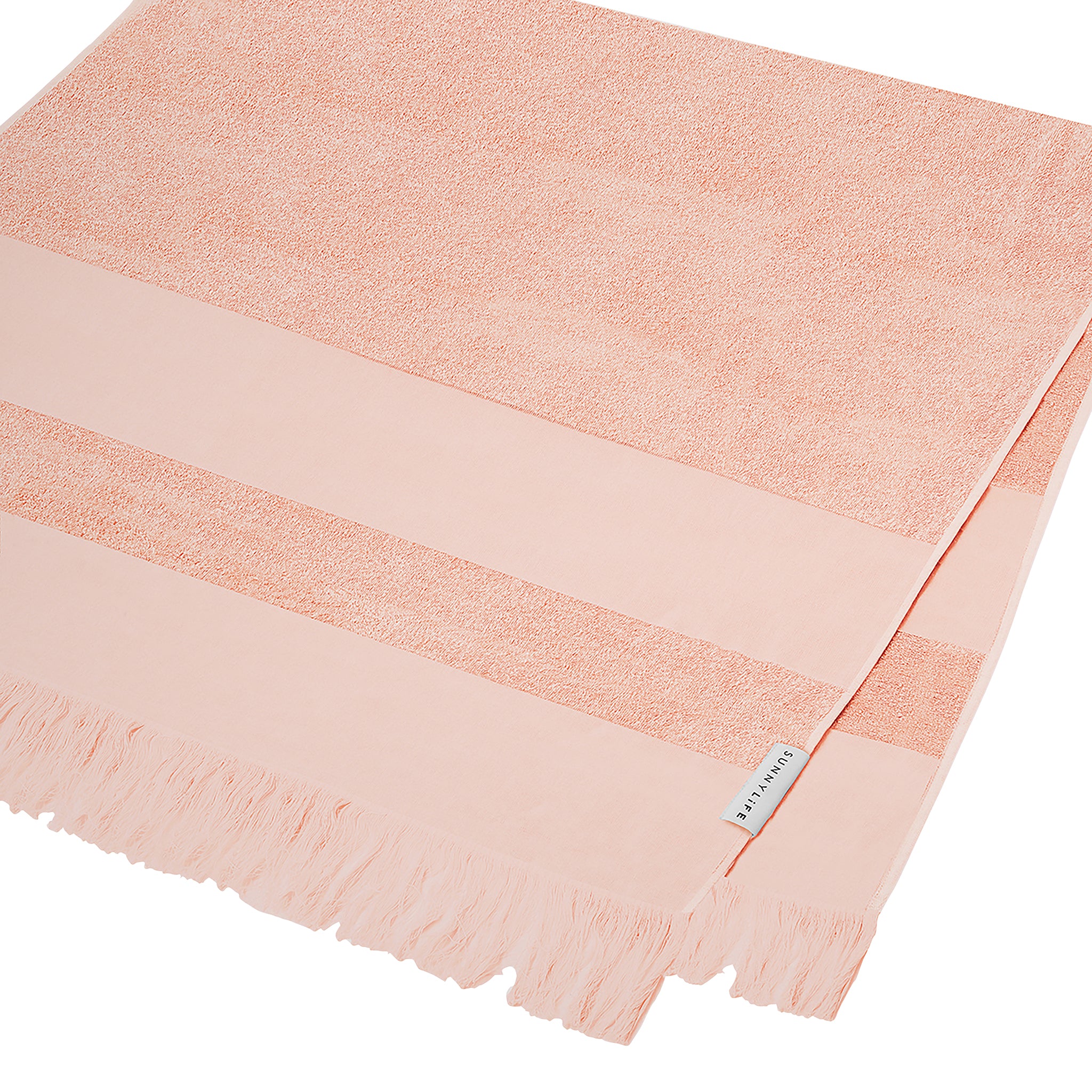 Strandtuch | Sommerstreifen – Lachs