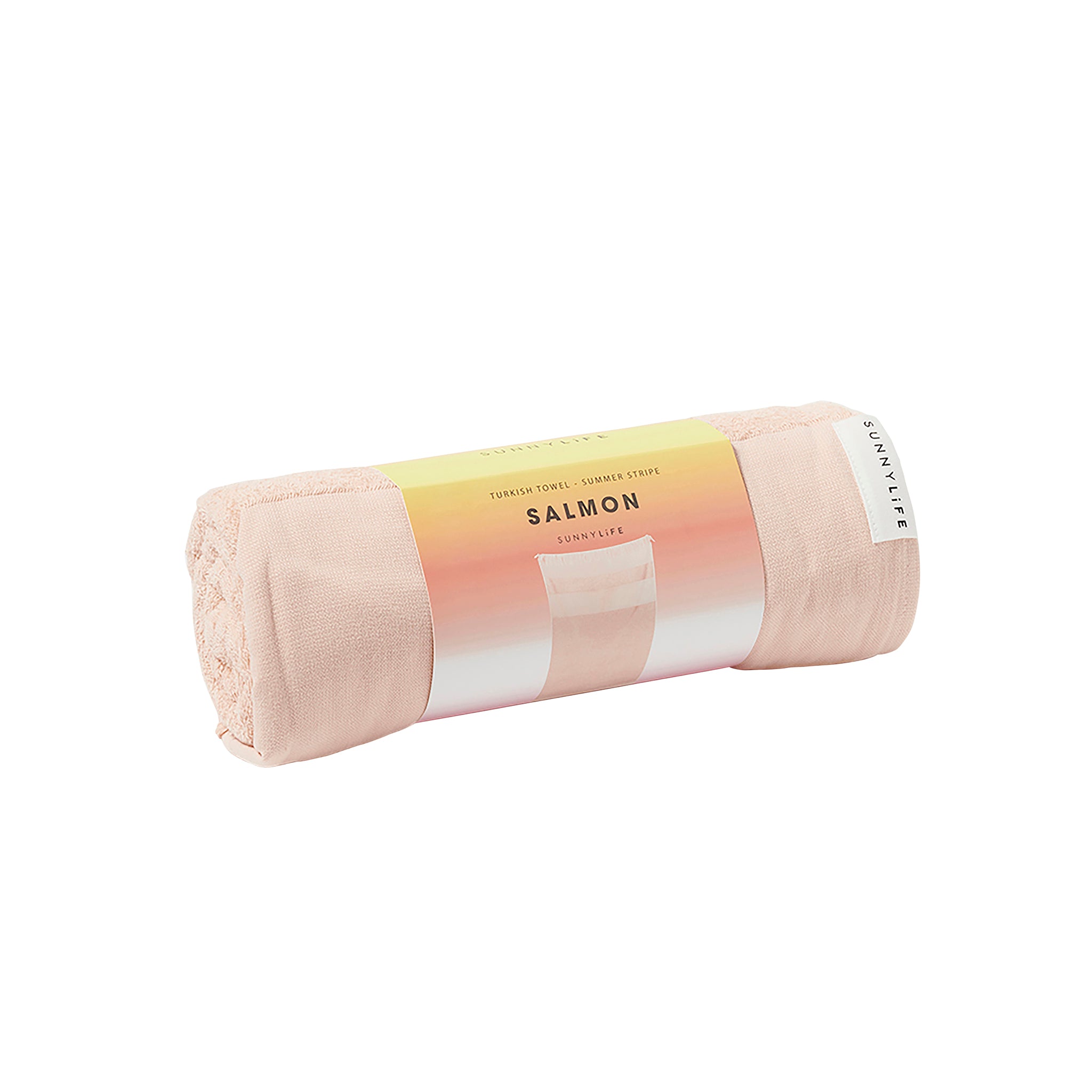 Strandtuch | Sommerstreifen – Lachs