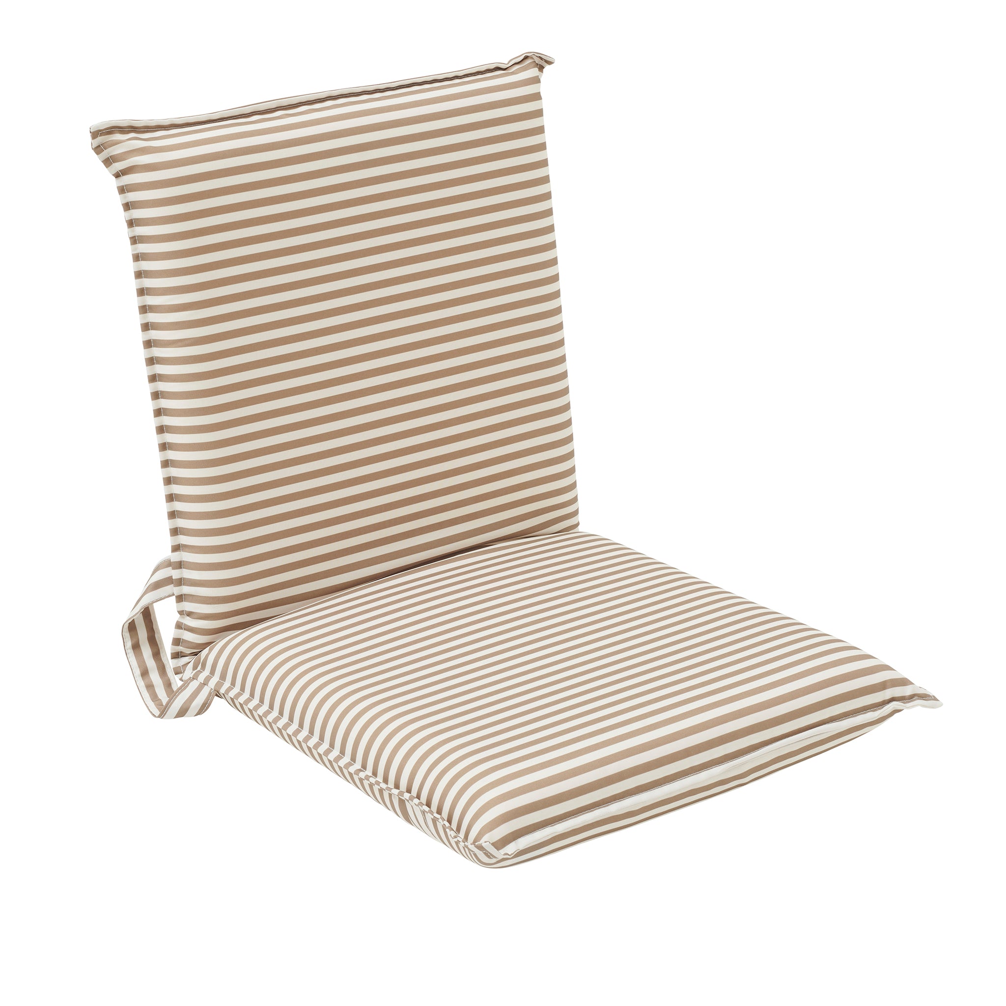 Folding Seat - The Vacay Khaki Stripe