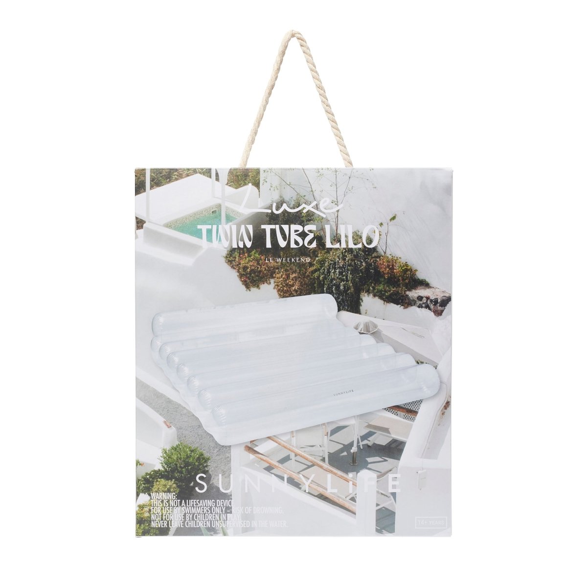 Luxe Twin Tube Lilo - Le Weekend - SUNNYLiFE EU