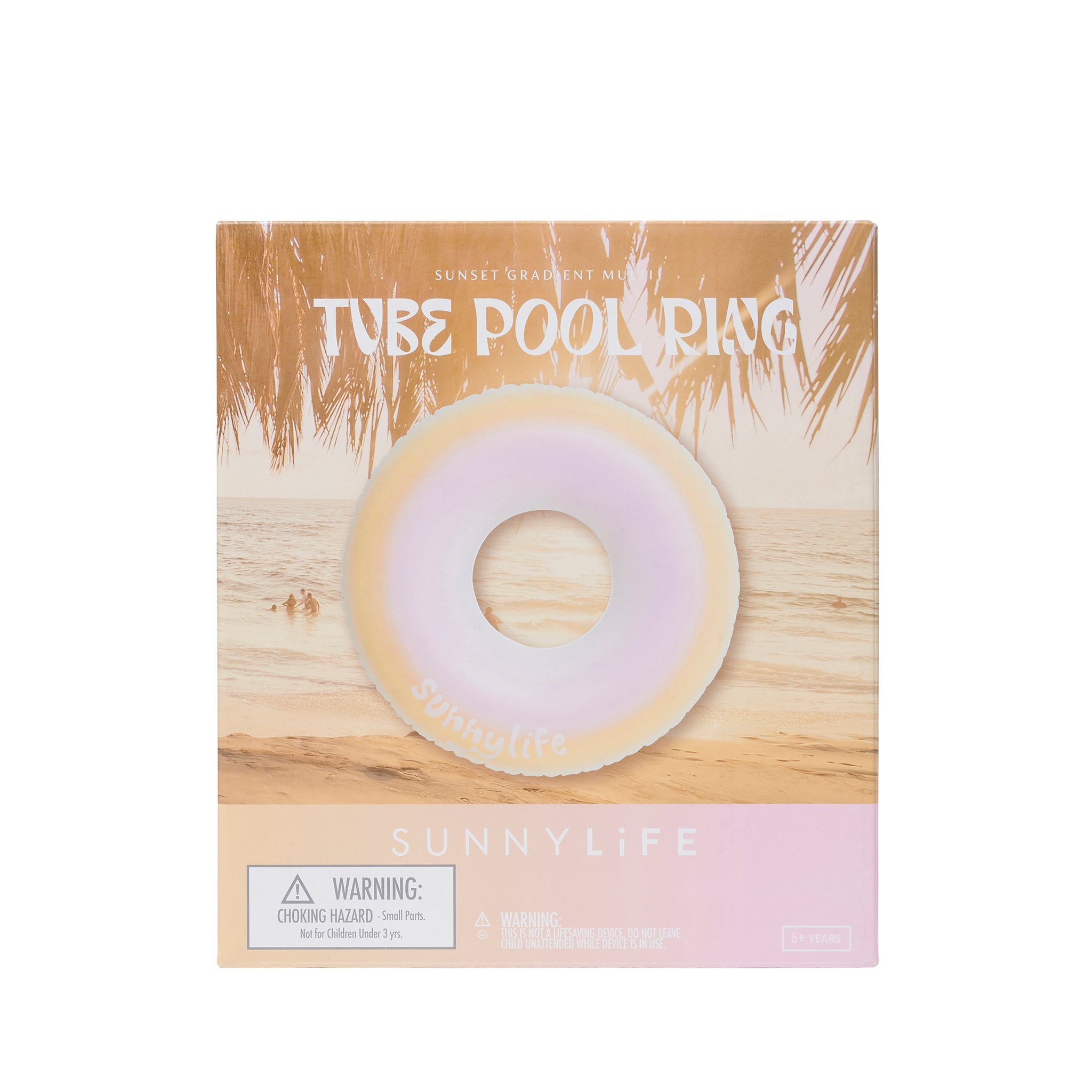 Tube Pool Ring - Sunset Gradient