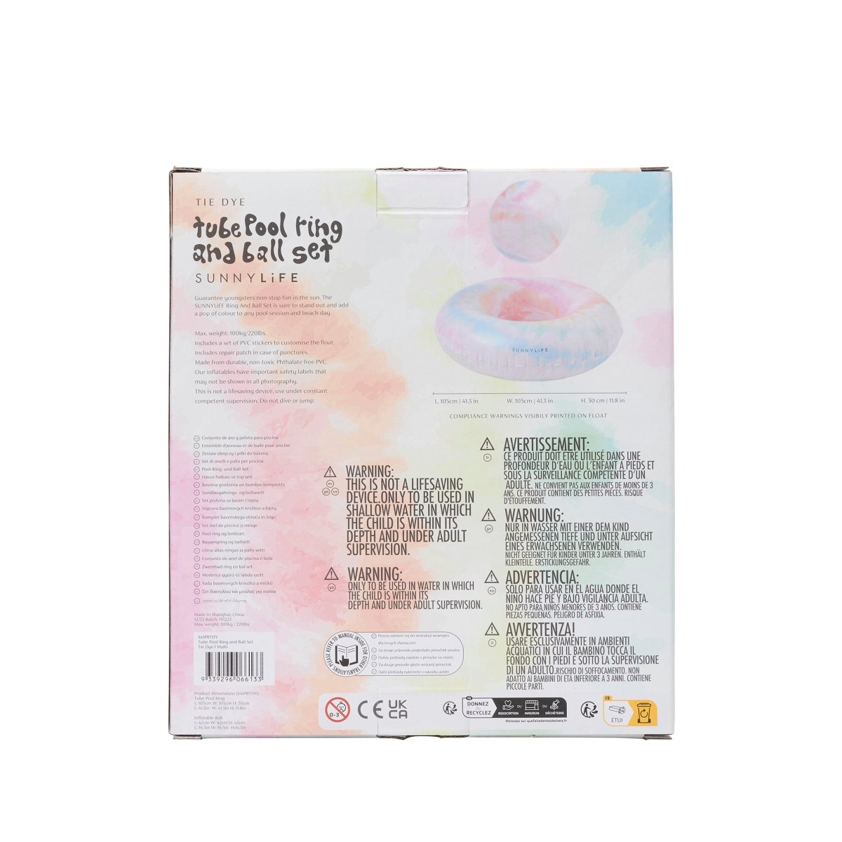 Tube Pool Ring and Ball Set - SUNNYLiFE EU