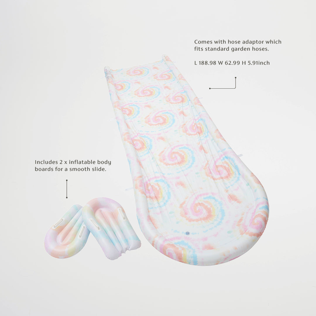 Slip, Slide and Body Board Set - Tie Dye Multi