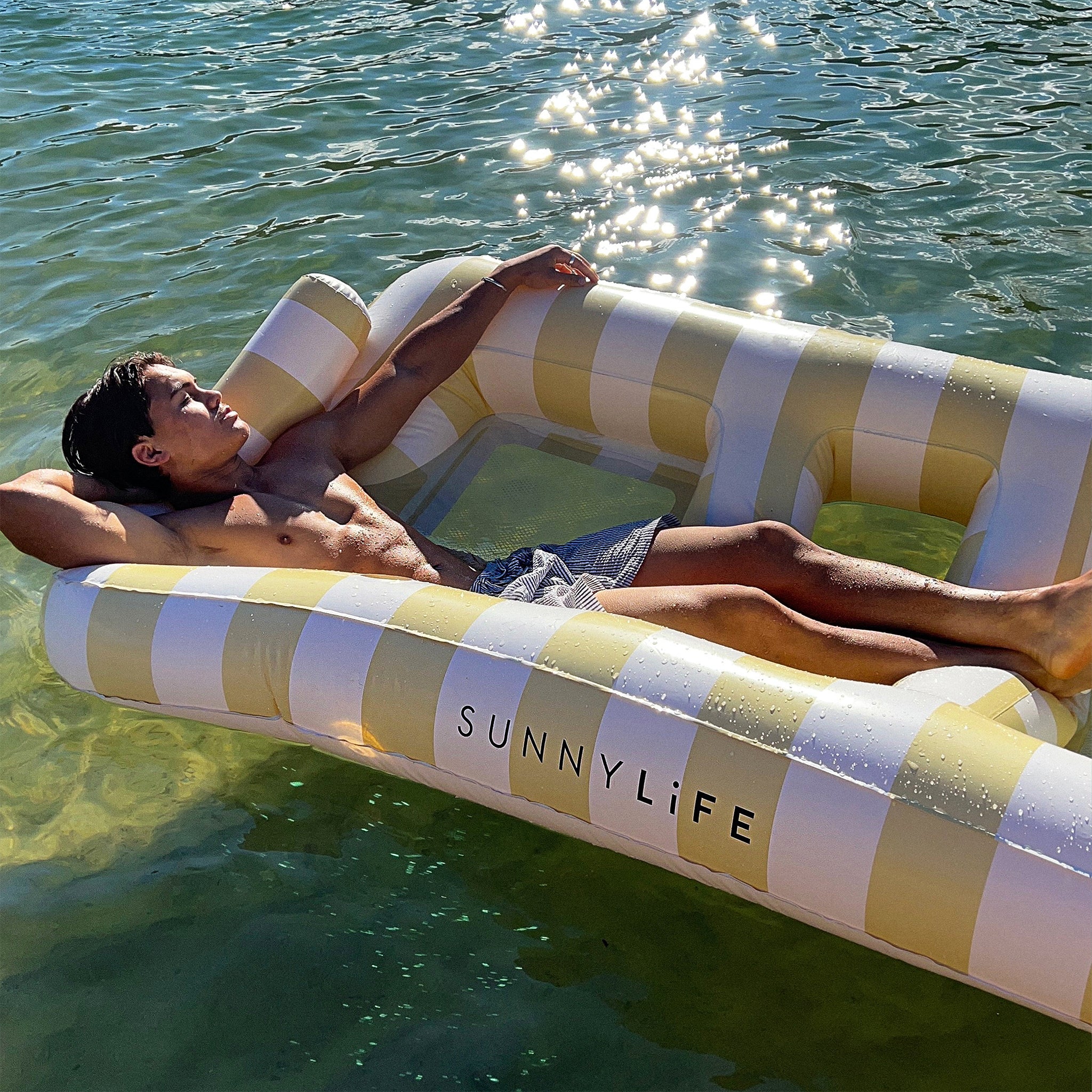Twin Hammock - Yellow Stripe