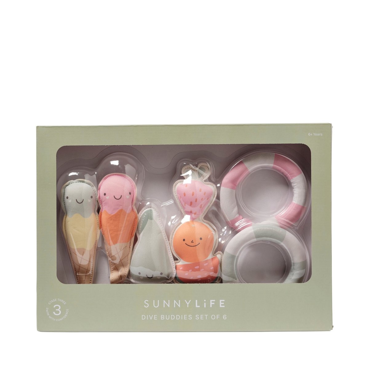 Dive Buddies 6 - Cotton Candy - SUNNYLiFE EU