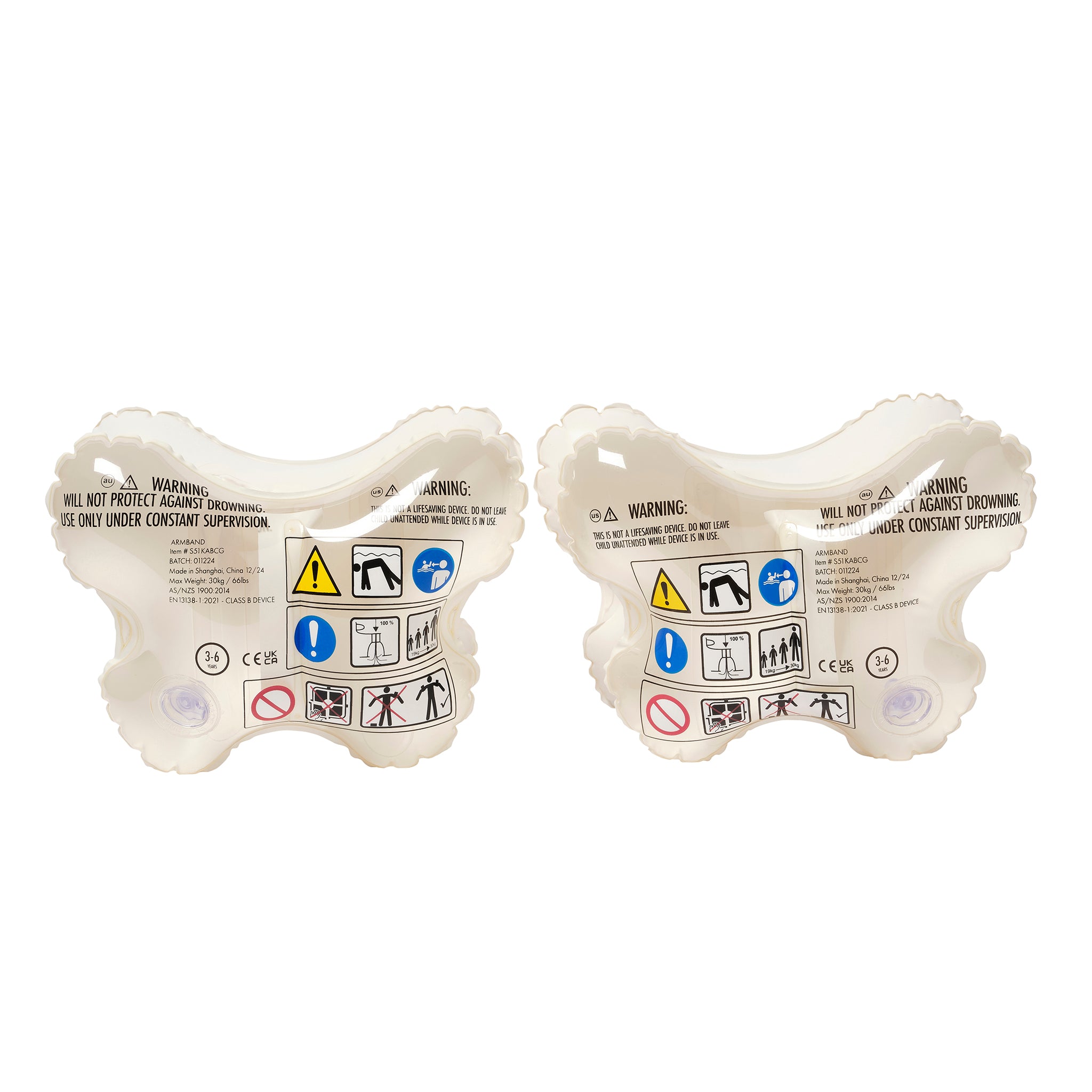 Inflatable Arm Band - Cotton Candy Glitter