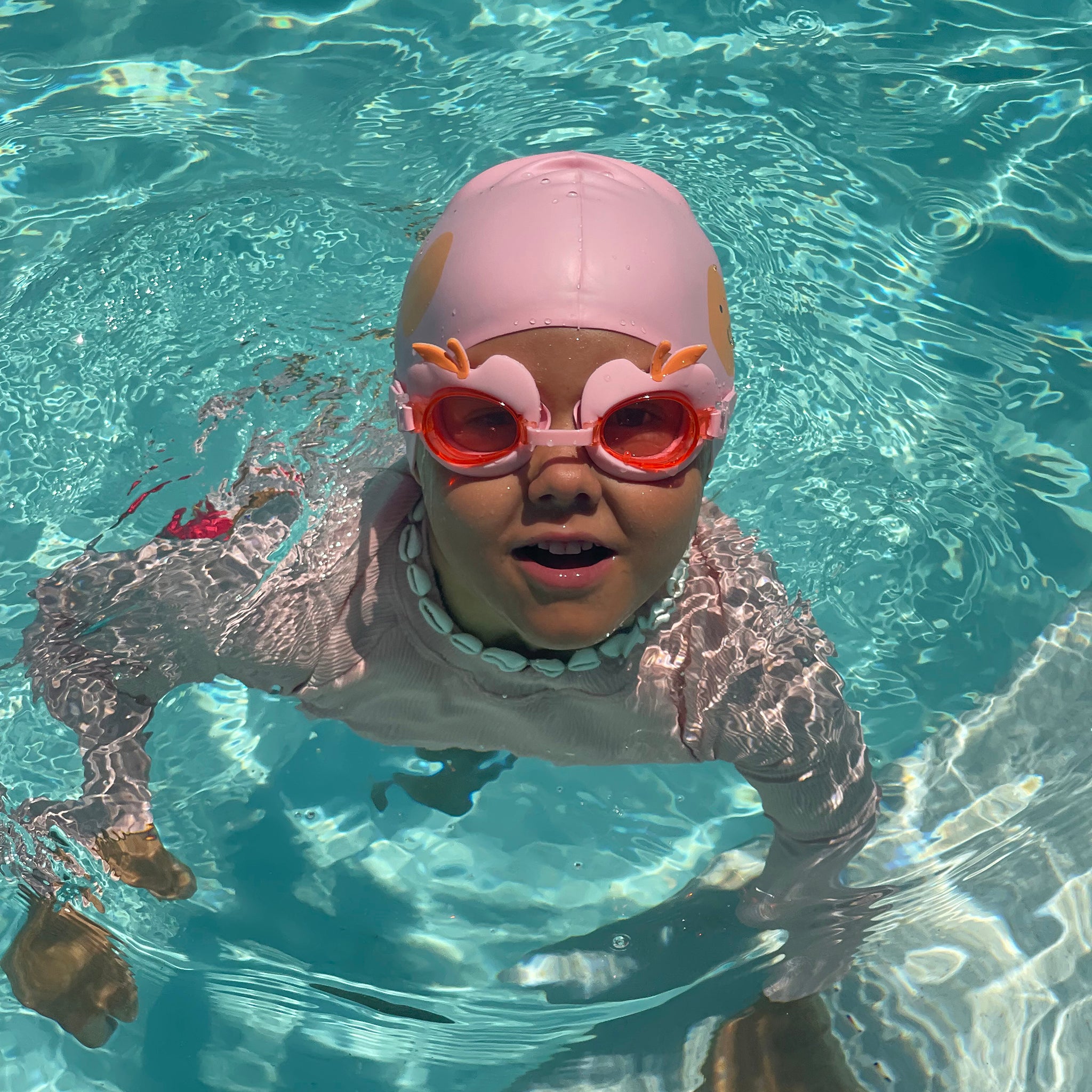 Swimming Cap - Cotton Candy Cherry
