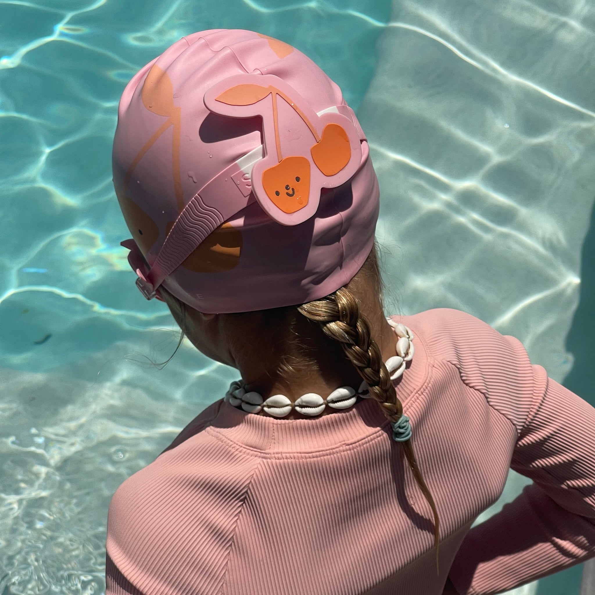 Swimming Cap - Cotton Candy Cherry