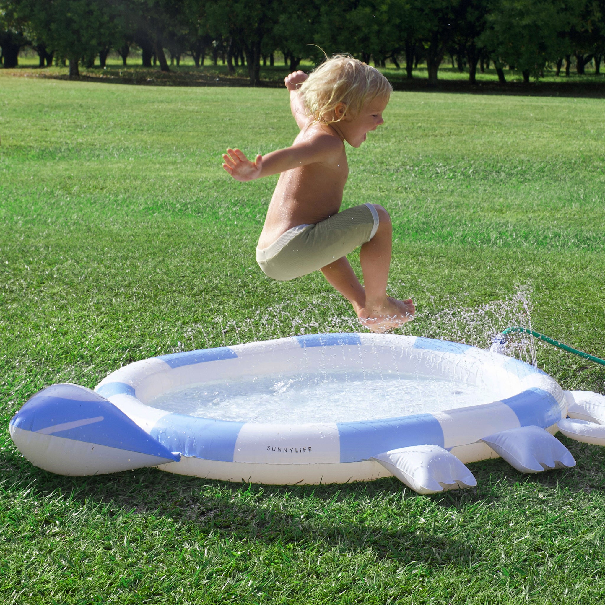Kids Sprinkler Mat - Into the Wild Blue