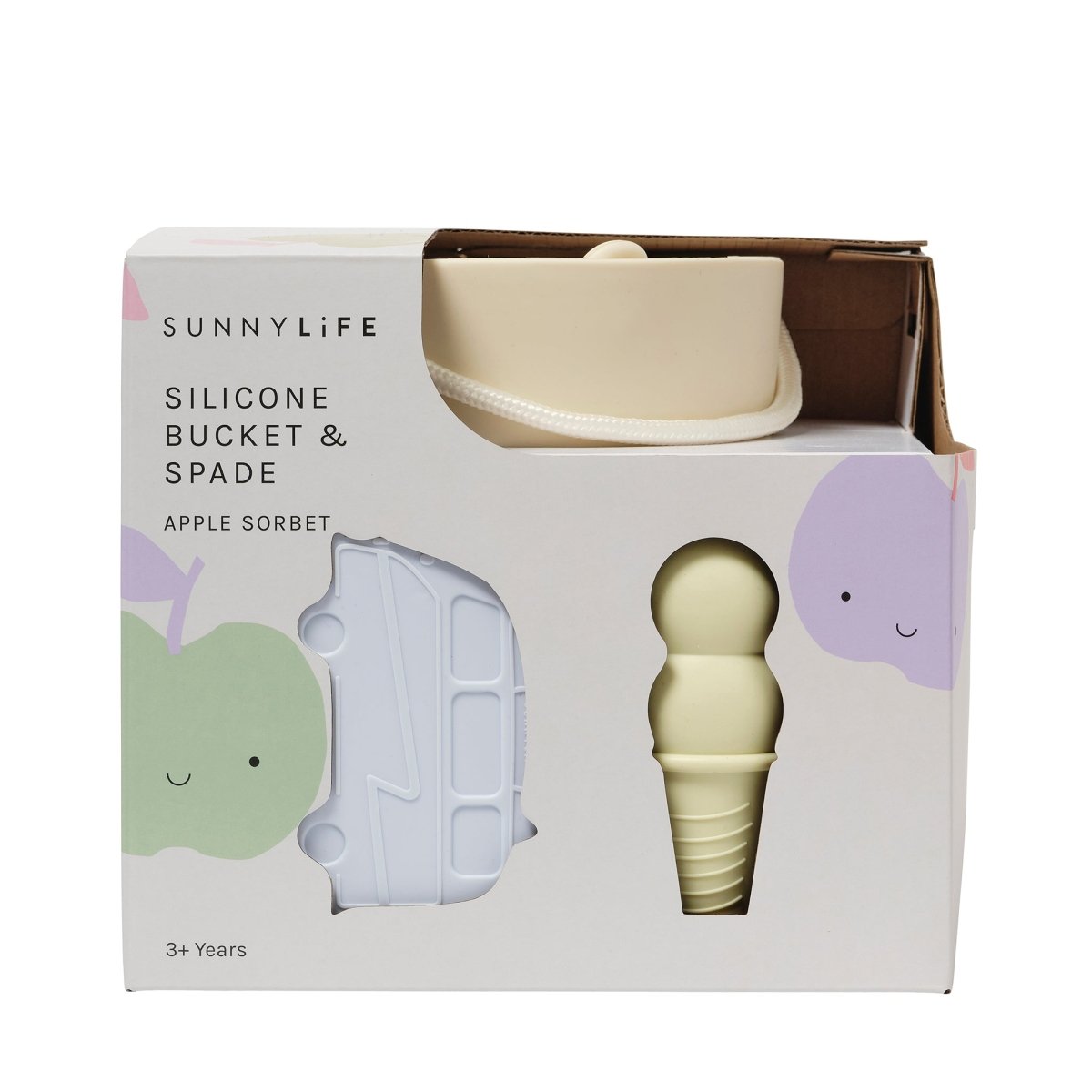 Silicone Bucket & Spade Set - Apple Sorbet - SUNNYLiFE EU