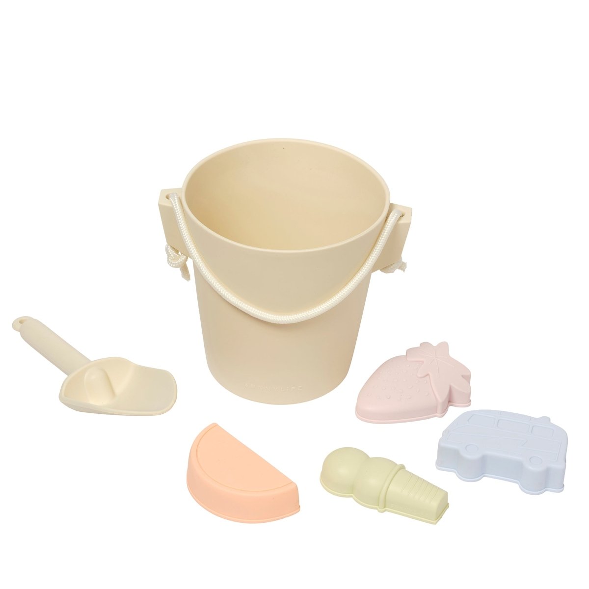Silicone Bucket & Spade Set - Apple Sorbet - SUNNYLiFE EU