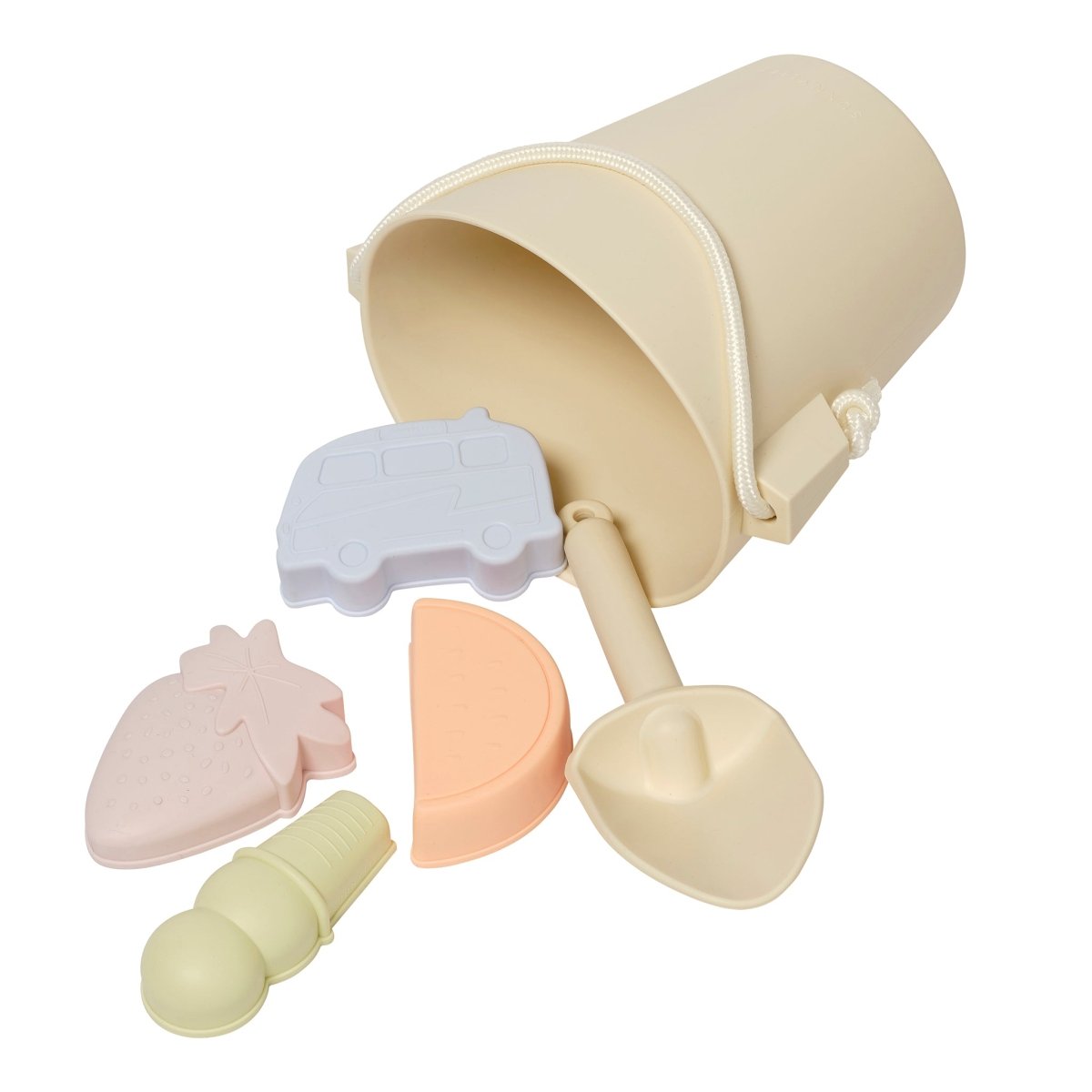 Silicone Bucket & Spade Set - Apple Sorbet - SUNNYLiFE EU