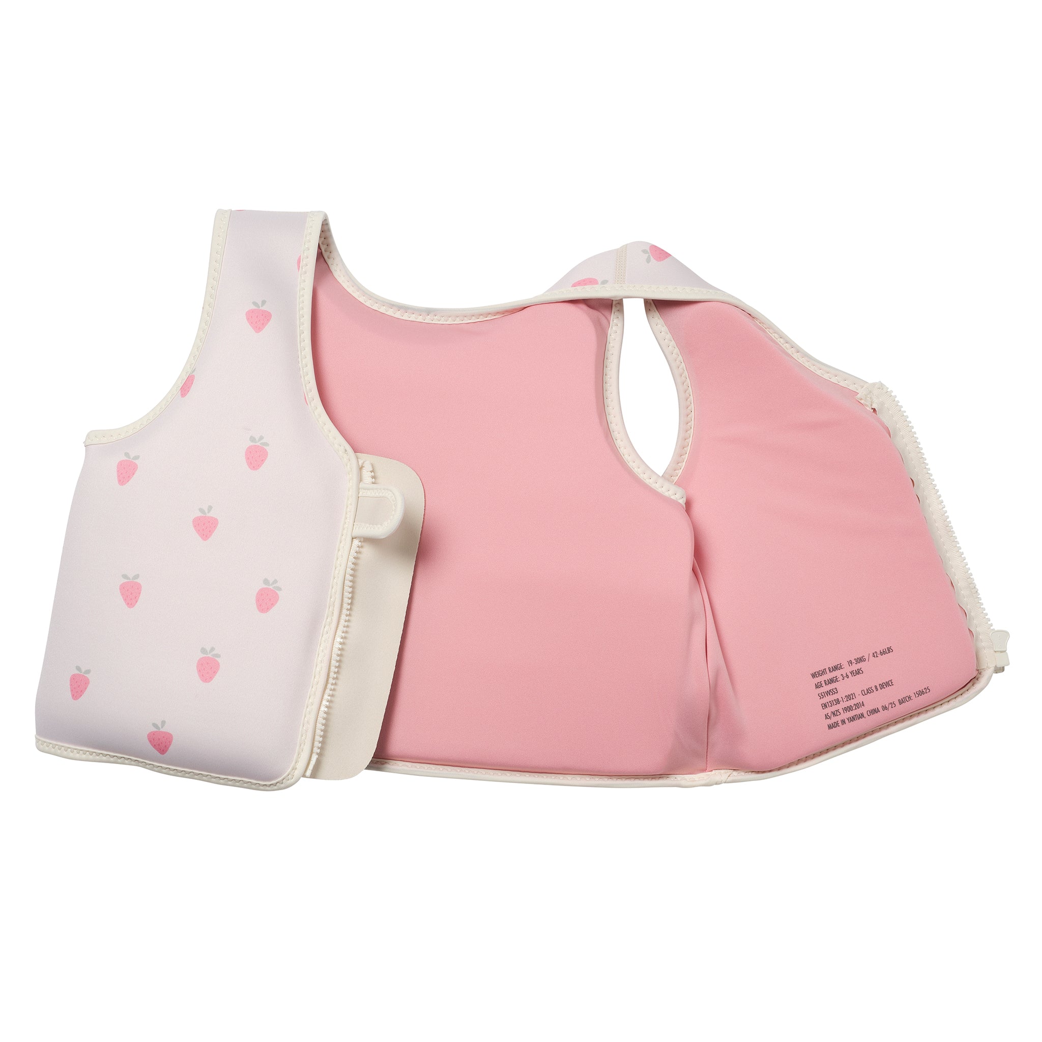 Kids Swim Vest 3-6 - Strawberry Sunshine