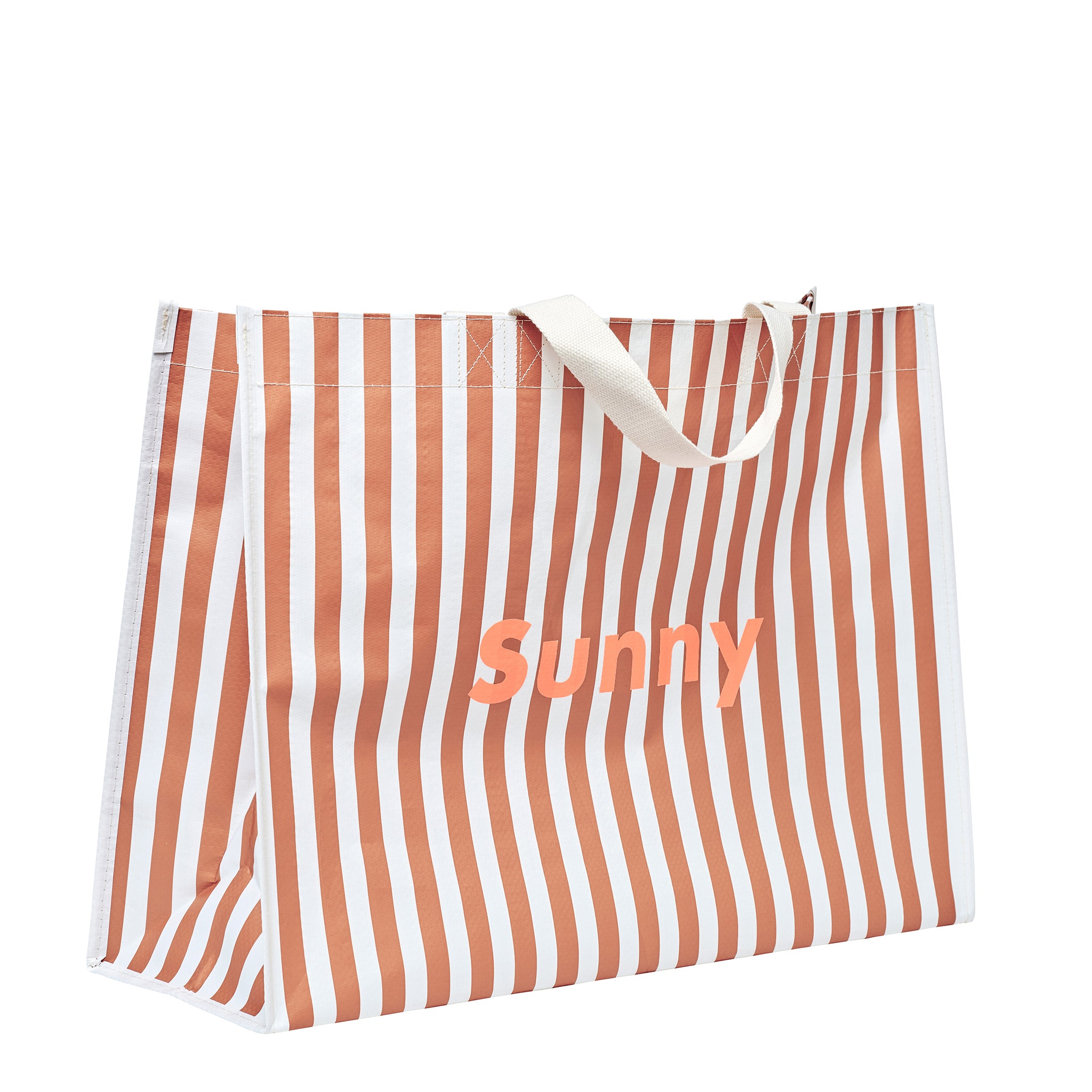 Carryall Beach Bag - Tierra Clay Stripe