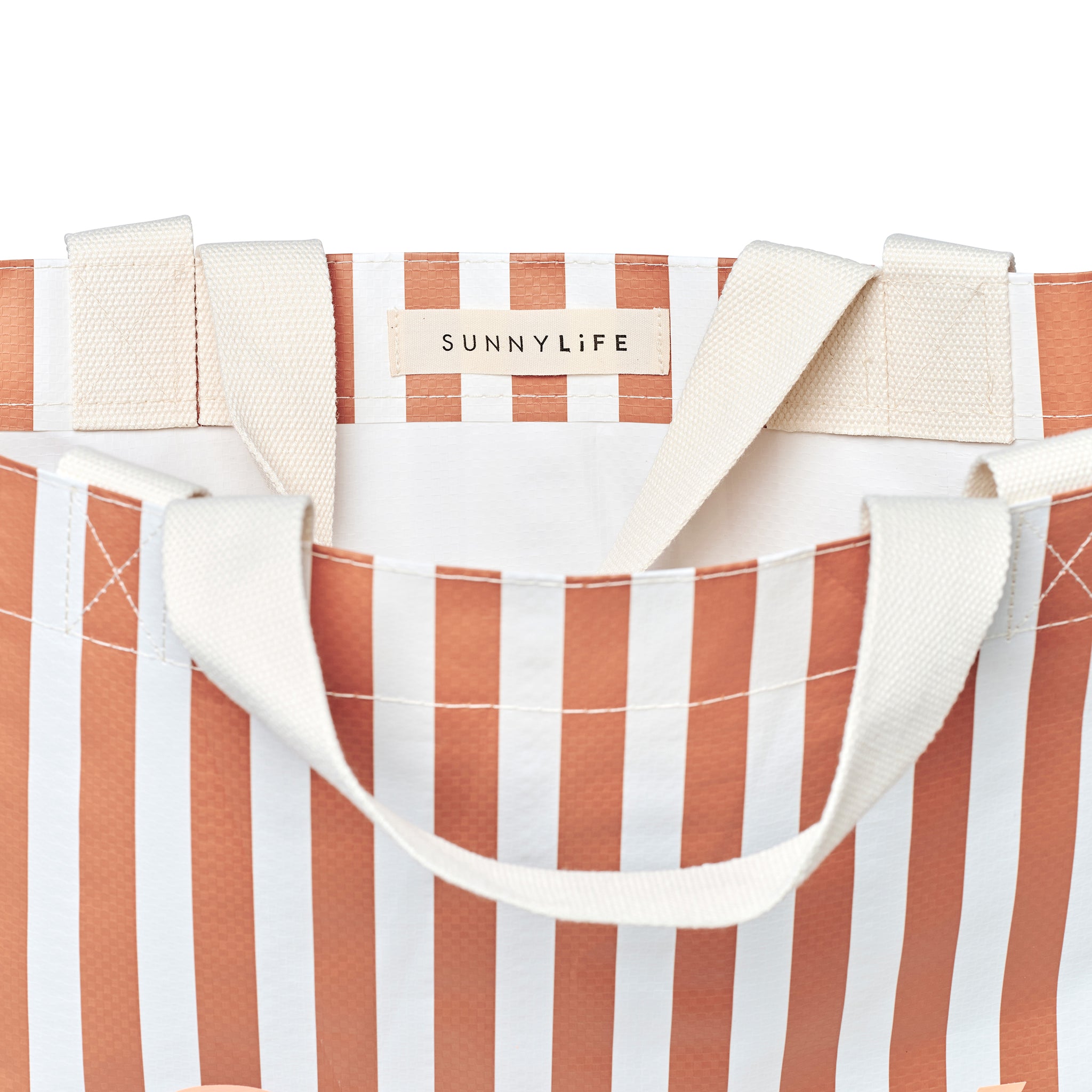 Carryall Beach Bag - Tierra Clay Stripe
