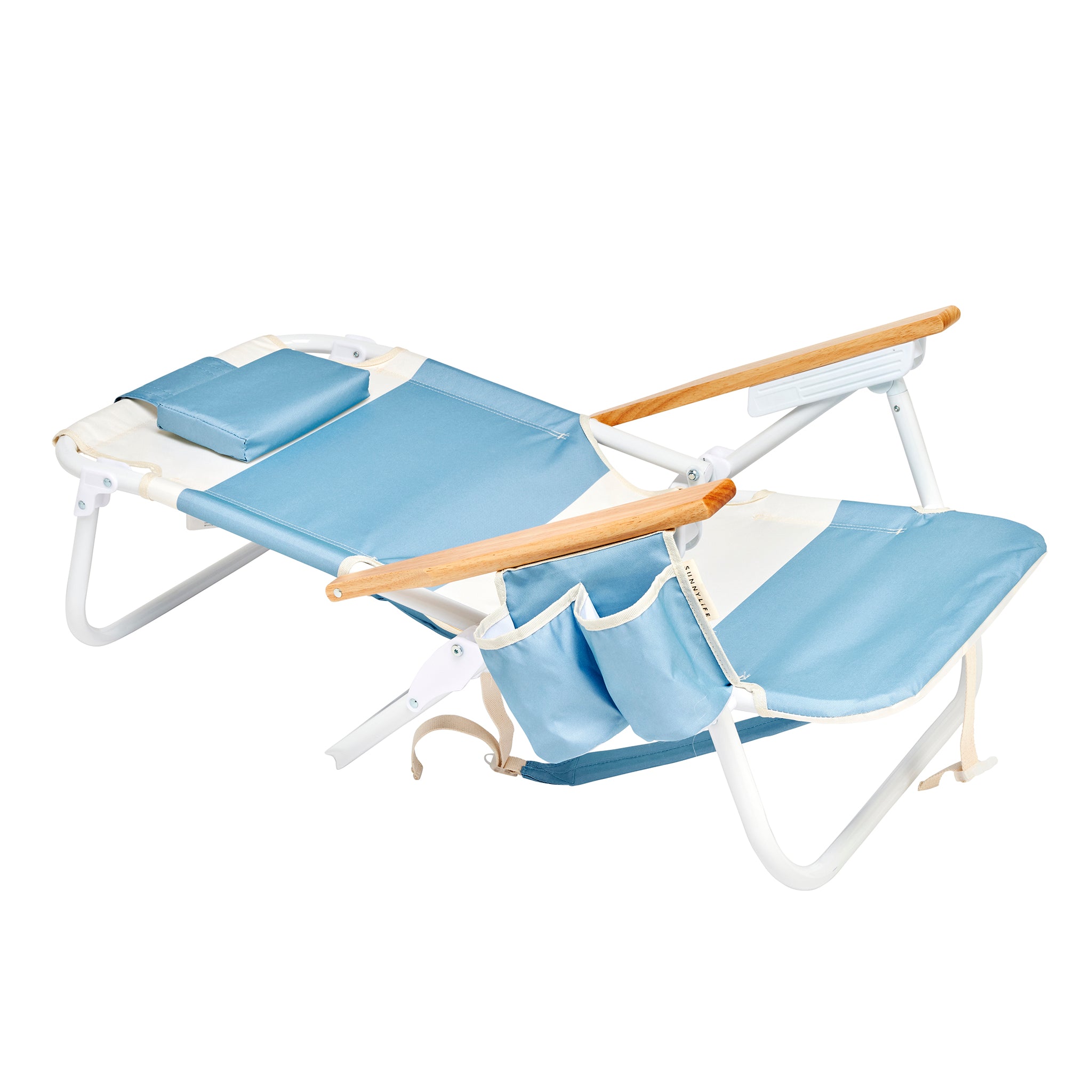 Deluxe Beach Chair - La Mer Med Blue