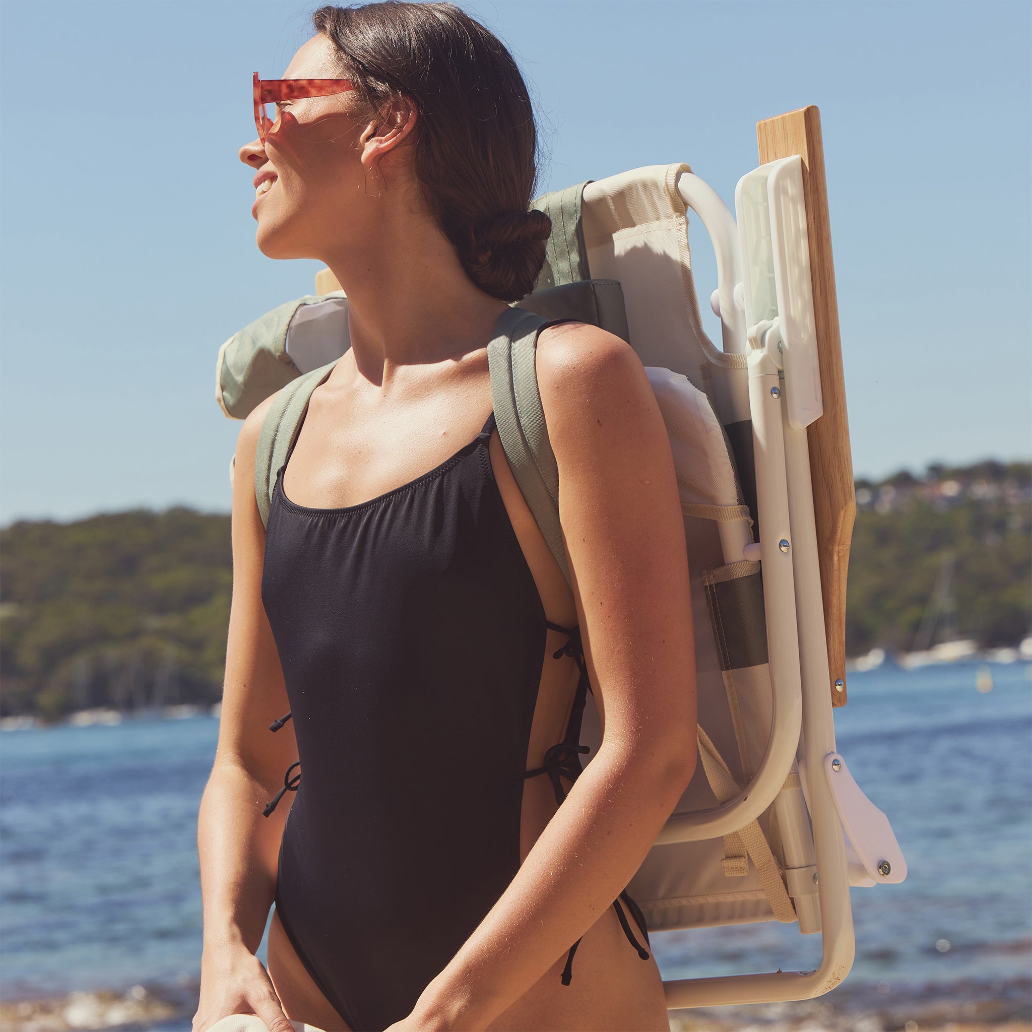 Deluxe Beach Chair - Seagrass Sage