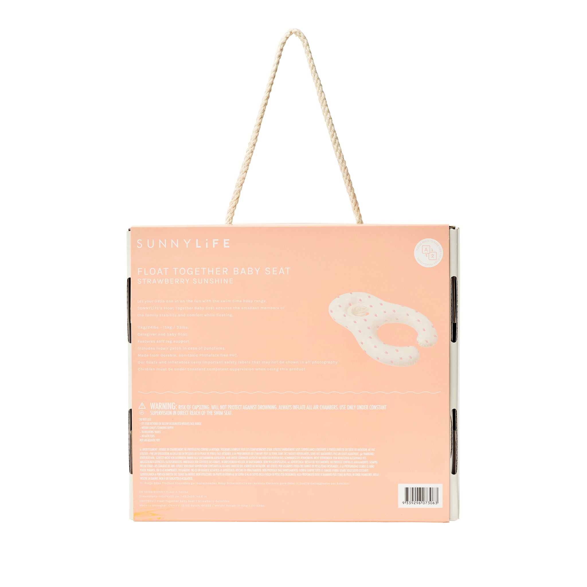 Float Together Baby Seat - Strawberry Sunshine Pink