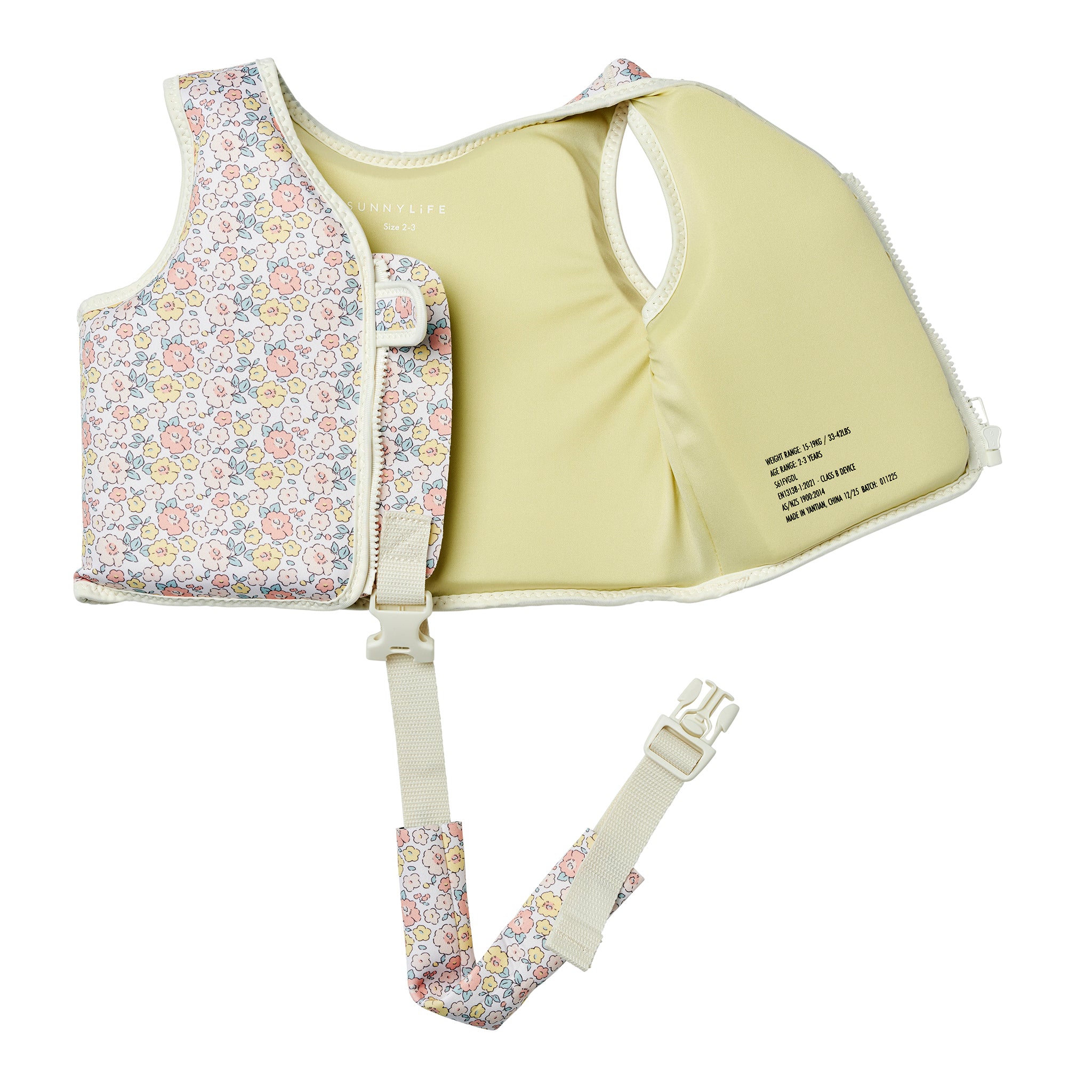 Kids Swim Vest 2-3 - Into the Garden Ditsy Floral