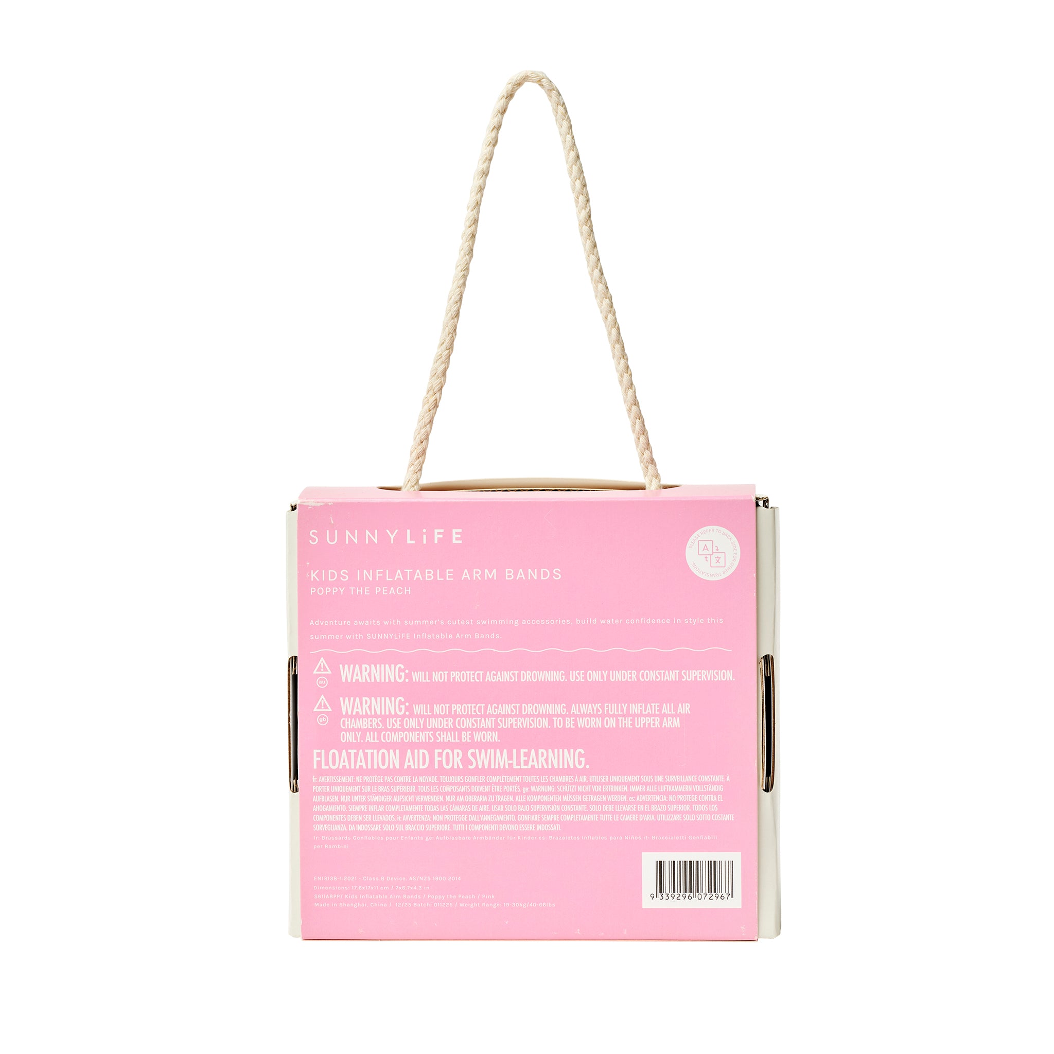 Inflatable Arm Band - Poppy the Peach Pink