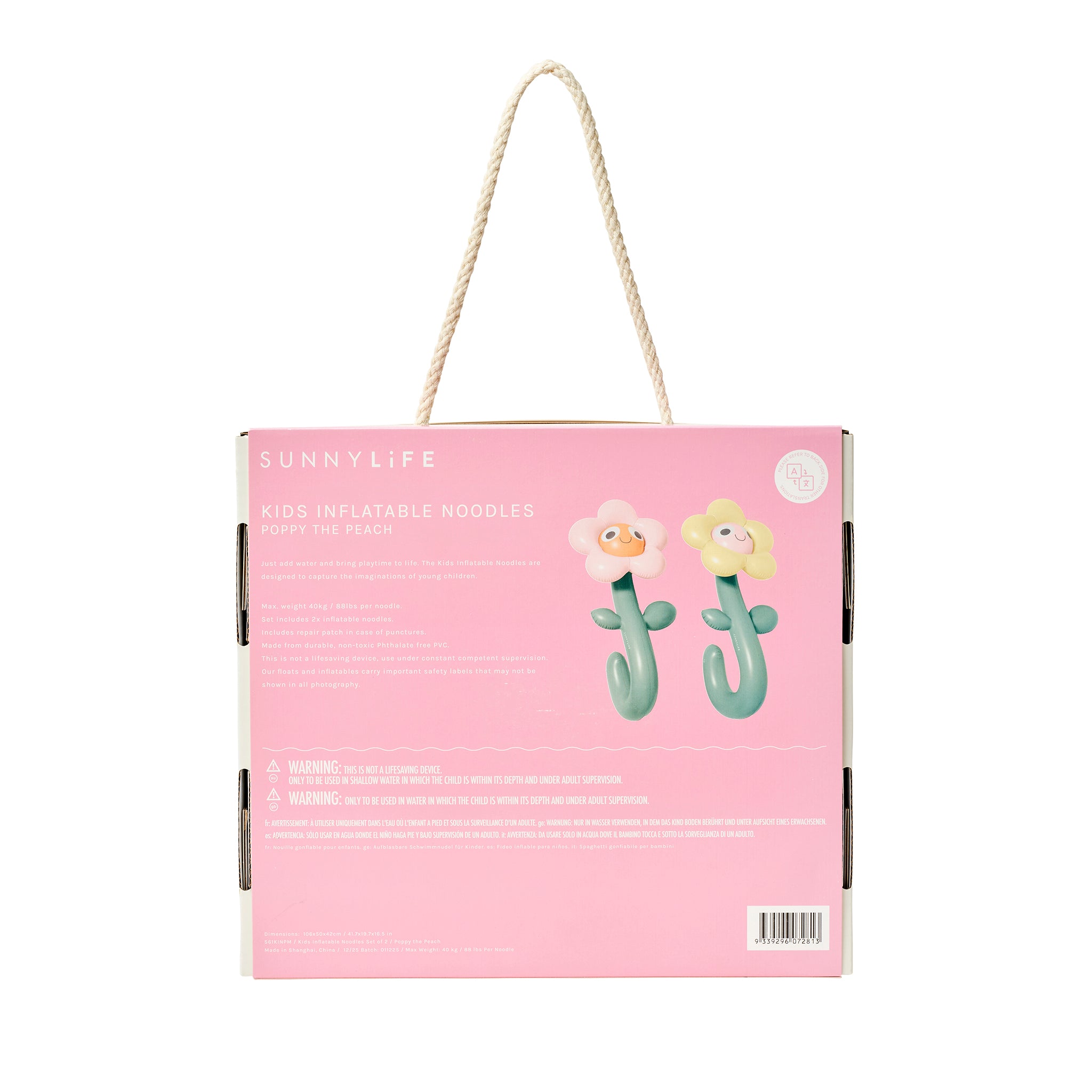 Kids Inflatable Noodle - Poppy the Peach Set of 2