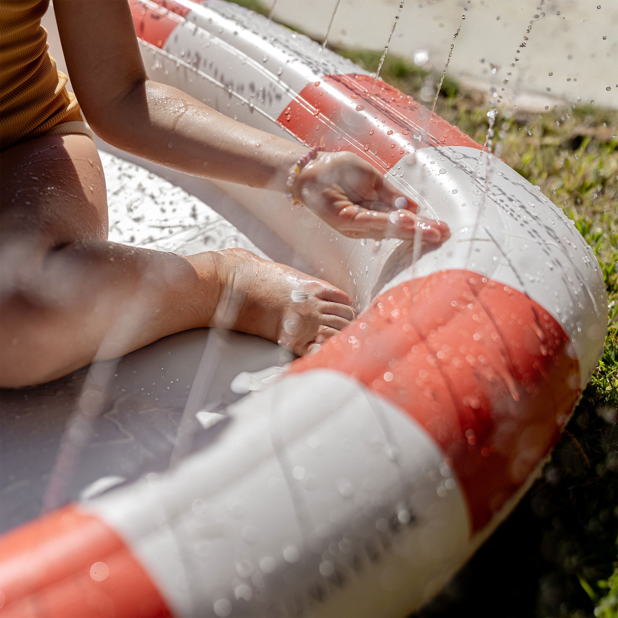 Kids Sprinkler Mat - Poppy the Peach