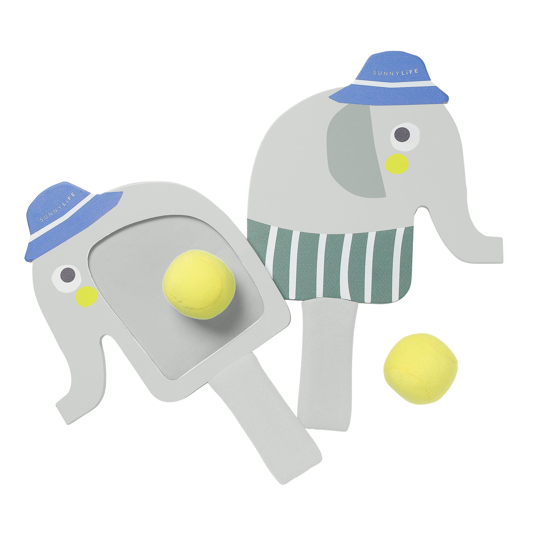 Kids Velcro Beach Bats - Eli the Elephant