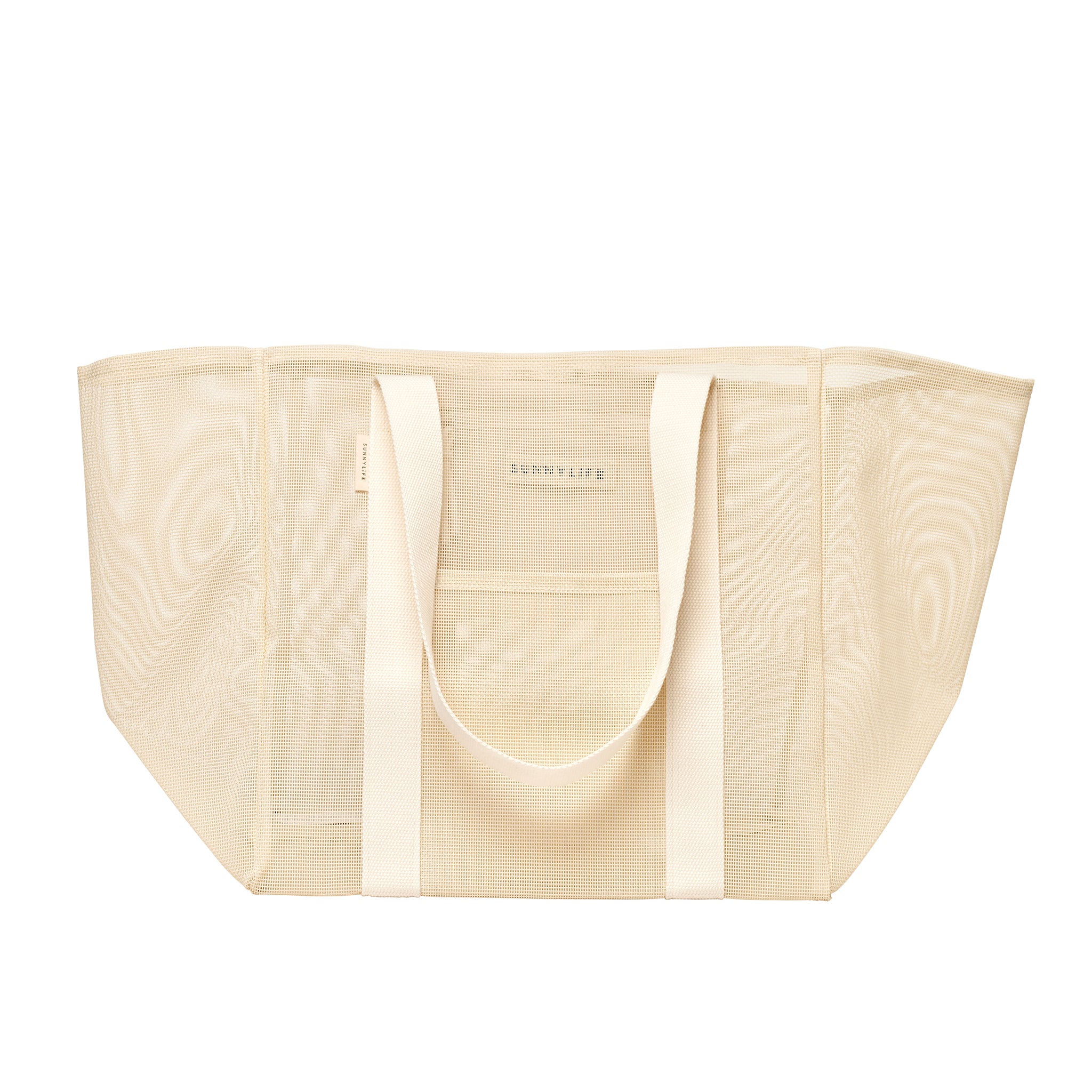 Mesh Beach Bag - Oyster Cream