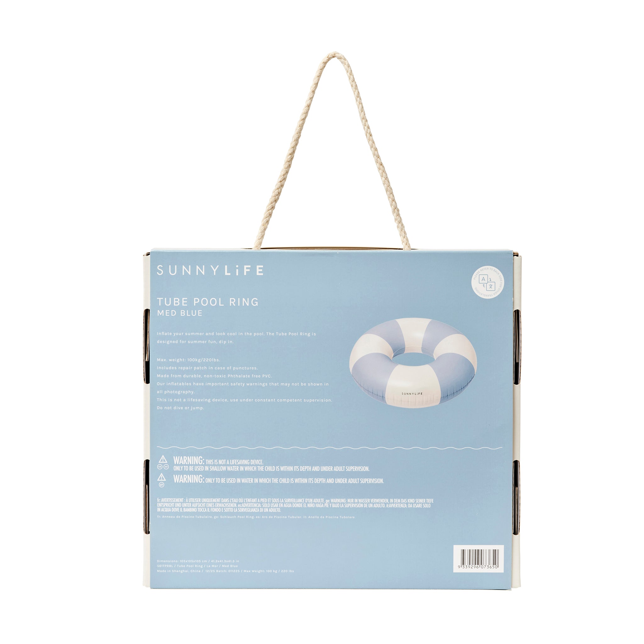 Tube Pool Ring - La Mer Med Blue