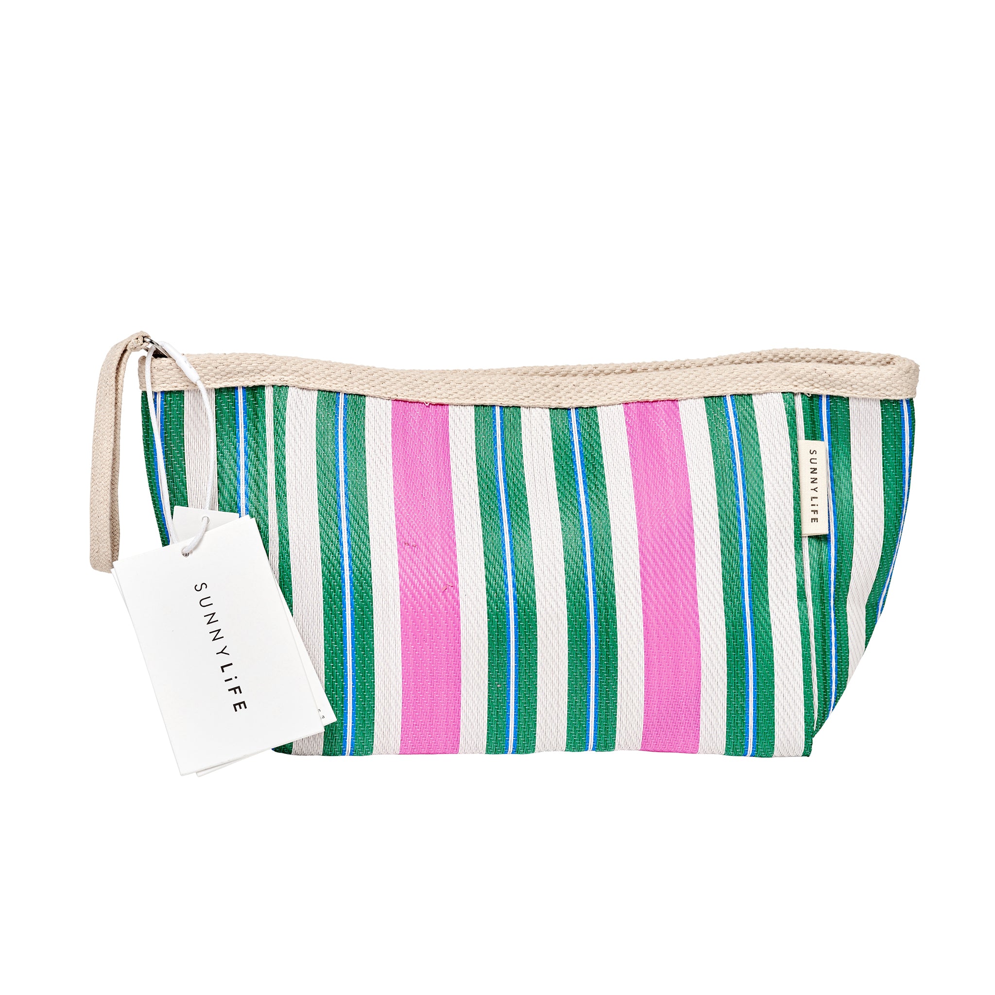 Recycled Nylon Beach Pouch - Seagrass Green