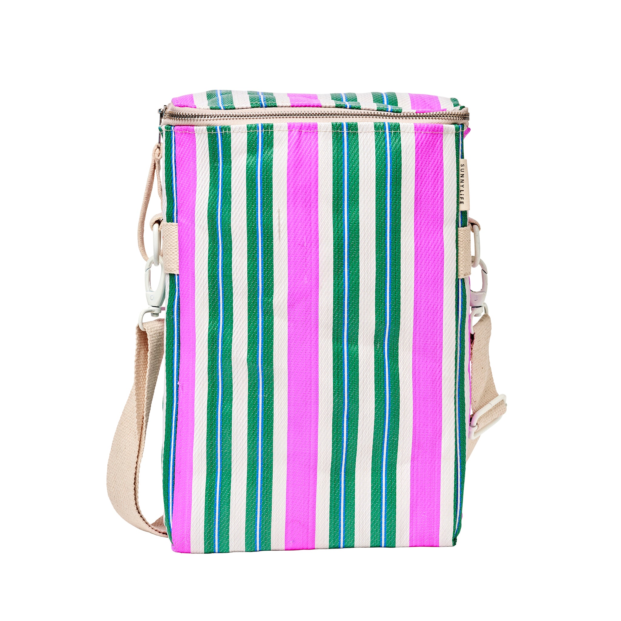 Recycled Nylon Cooler Drinks Bag - Seagrass Green