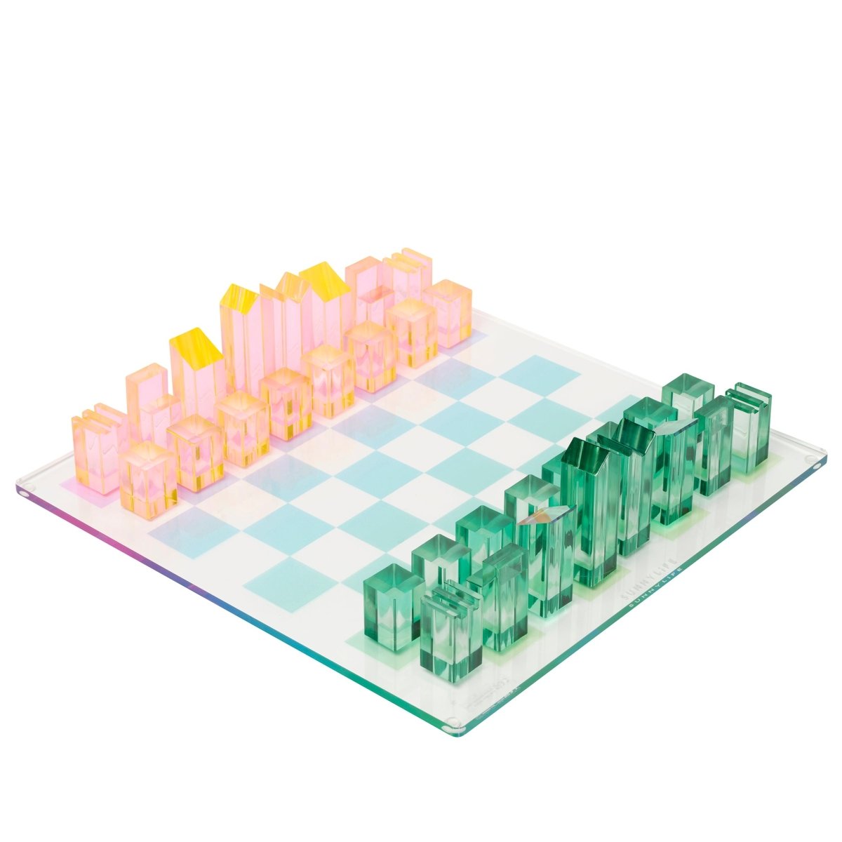 Lucite Chess & Checkers - Ombre - SUNNYLiFE EU
