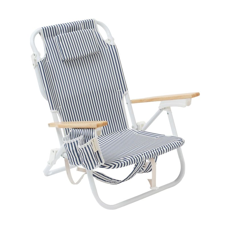 Deluxe-Strandstuhl – The Resort Navy Stripe