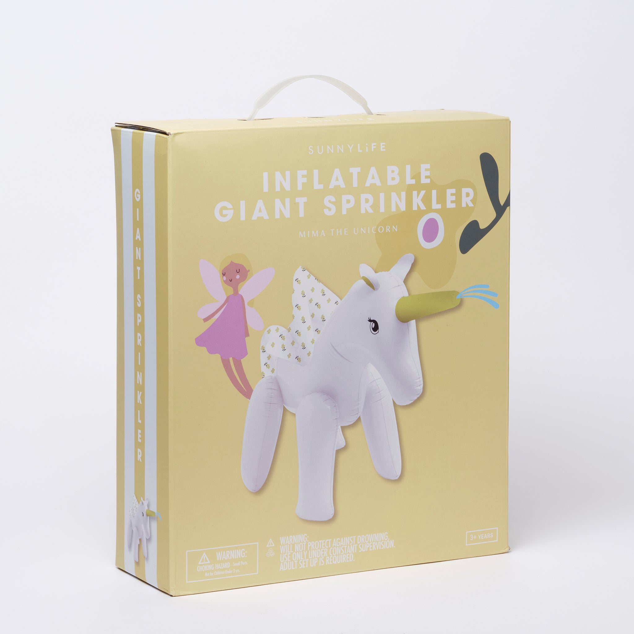 SUNNYLiFE |Inflatable Giant Sprinkler | Mima the Unicorn Lemon Lilac