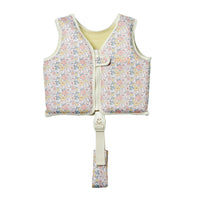 Gilet de natation enfant 1-2 ans - Motif floral « Au jardin »