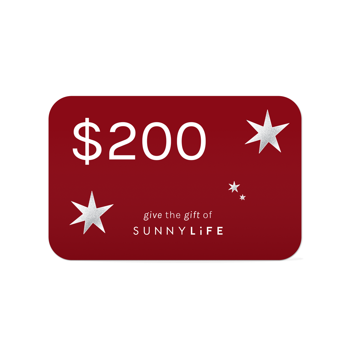 €200 Online E-Gift Card | SUNNYLiFE