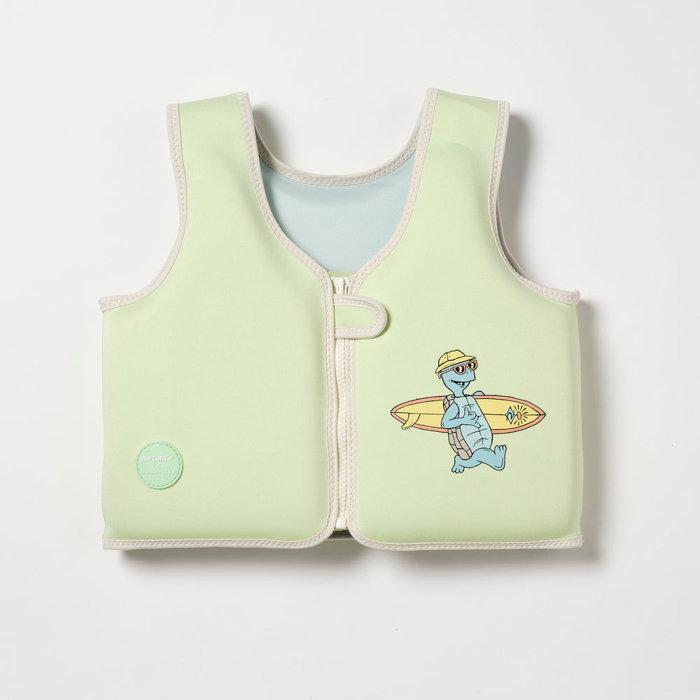 Kids Swim Vest 3-6 | Shred Turtle Aqua