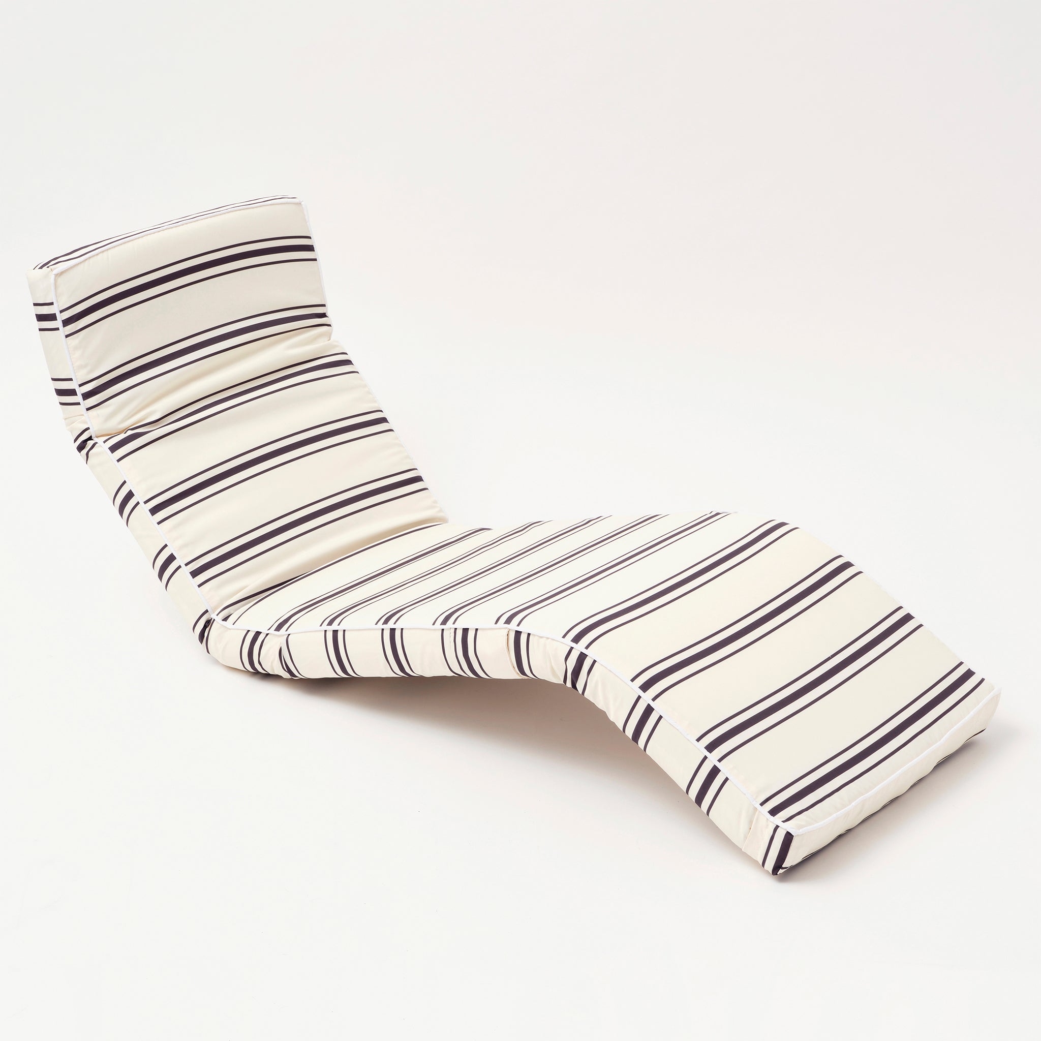 The Lounger Chair | Charcoal Stripe