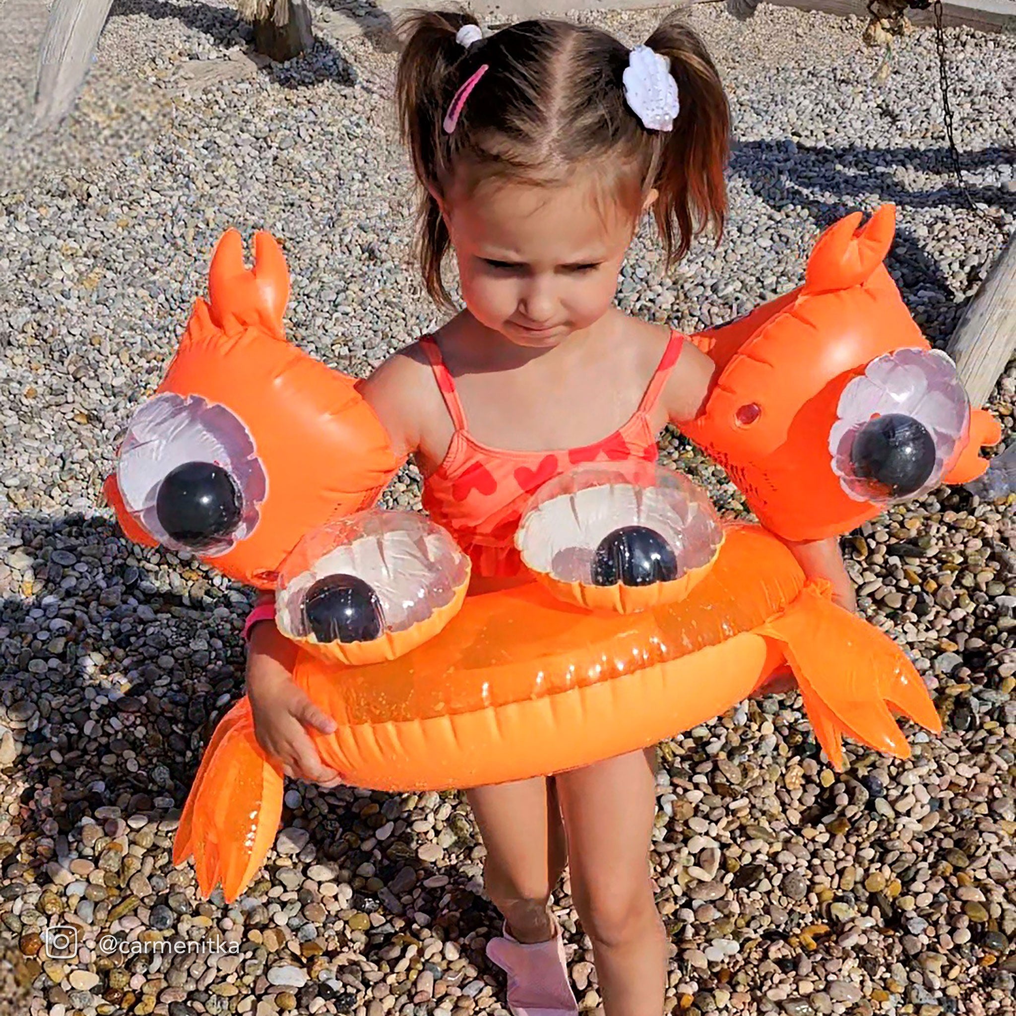 Buddy Float Bands | Sonny the Sea Creature Neon Orange