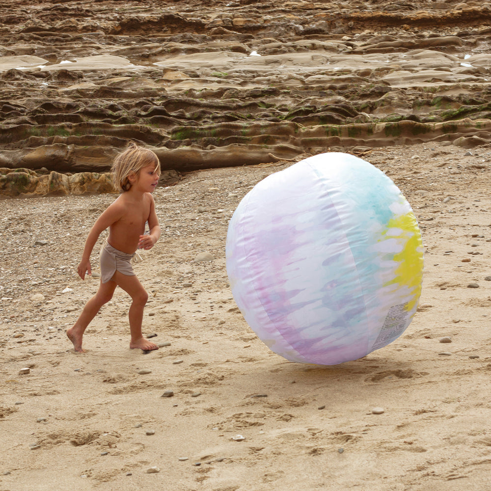 XL aufblasbarer Strandball | Tie-Dye-Sorbet