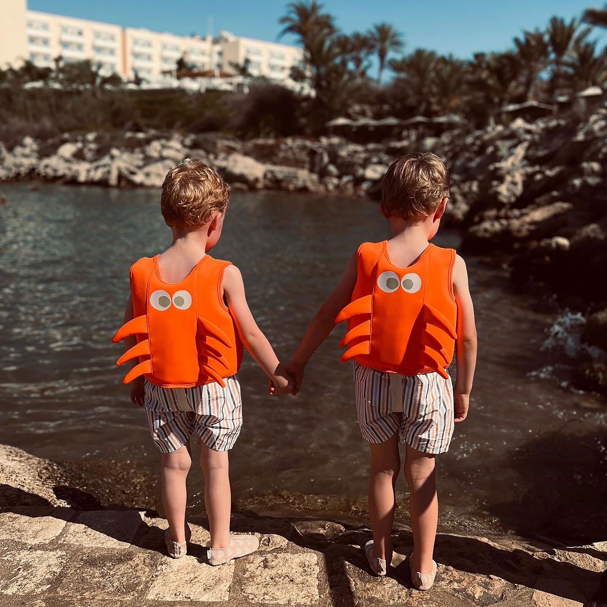 Swim Vest 3-6 EU | Sonny the Sea Creature Neon Orange