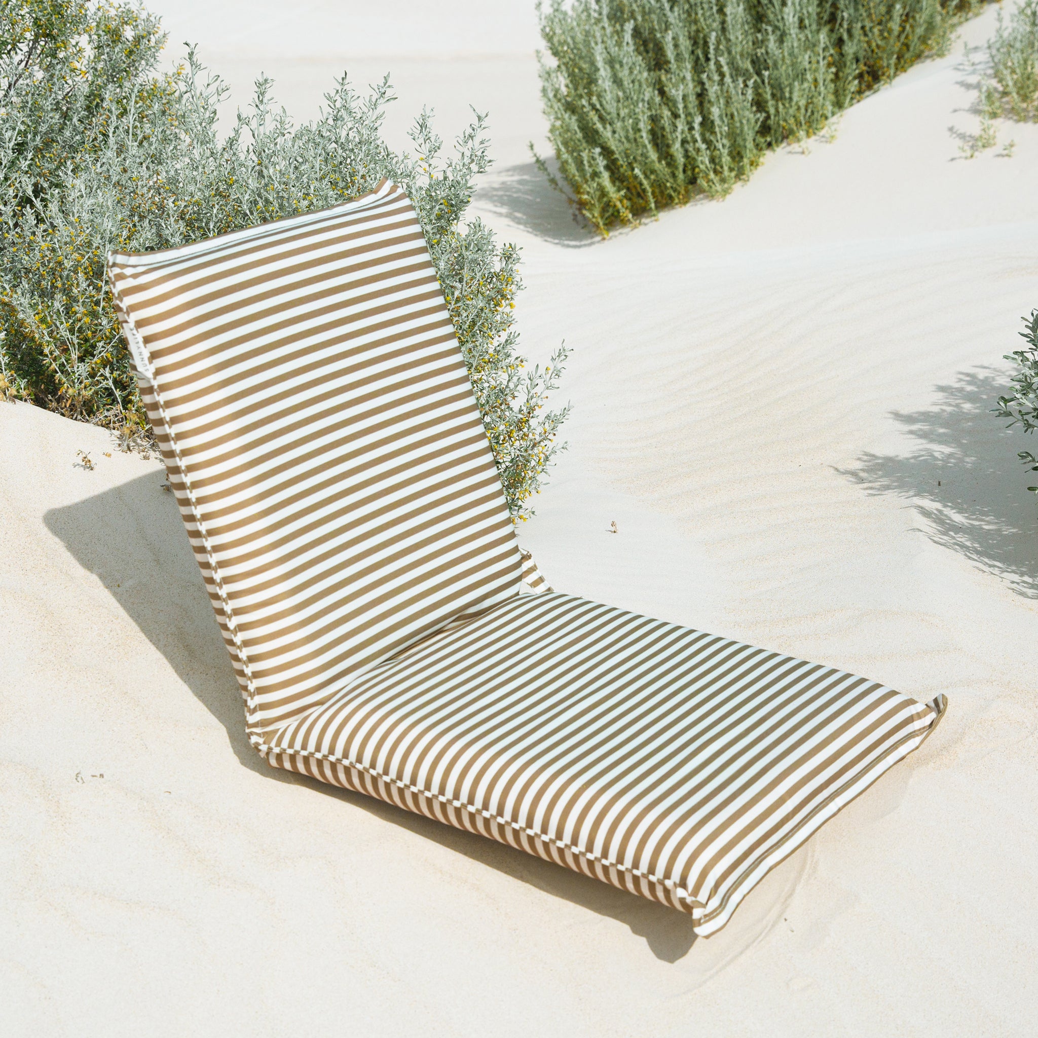 Folding Seat - The Vacay Khaki Stripe