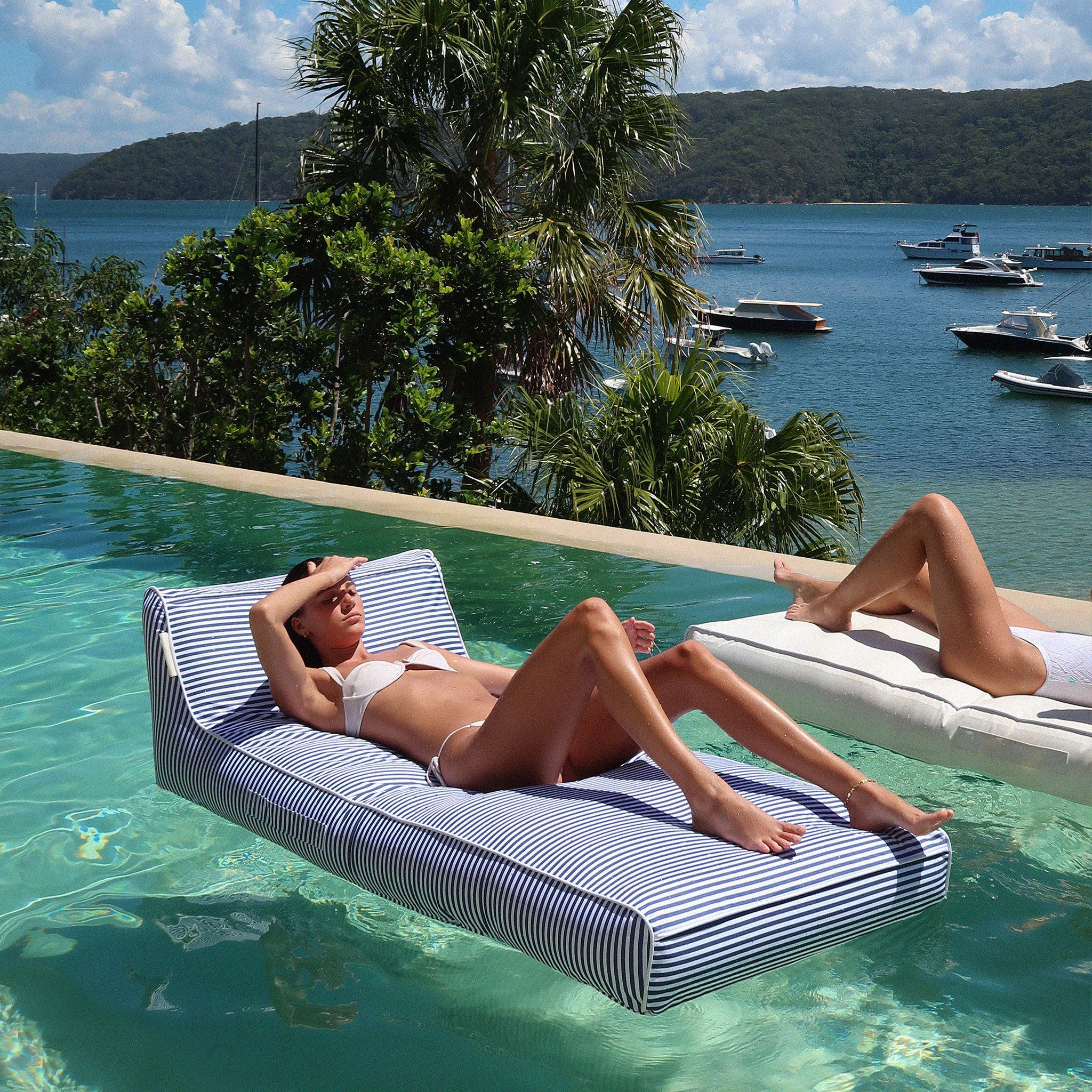 Luxe Lie-On Lounger Float | Le Weekend Navy