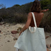 Carryall Beach Bag | La Palma Sage Stipe