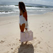 Carryall Beach Bag | Lazy Days Pink Stripe