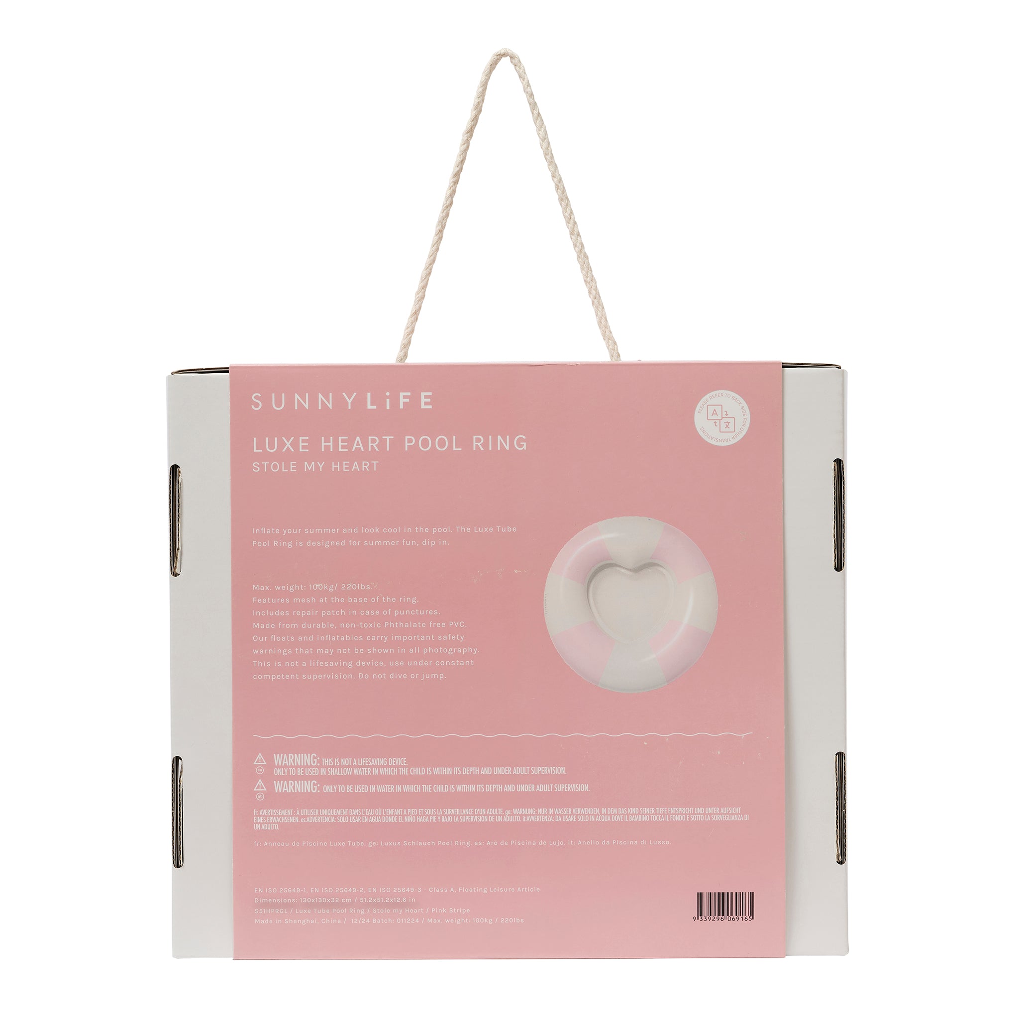 Luxe Pool Ring - Stole My Heart Pink