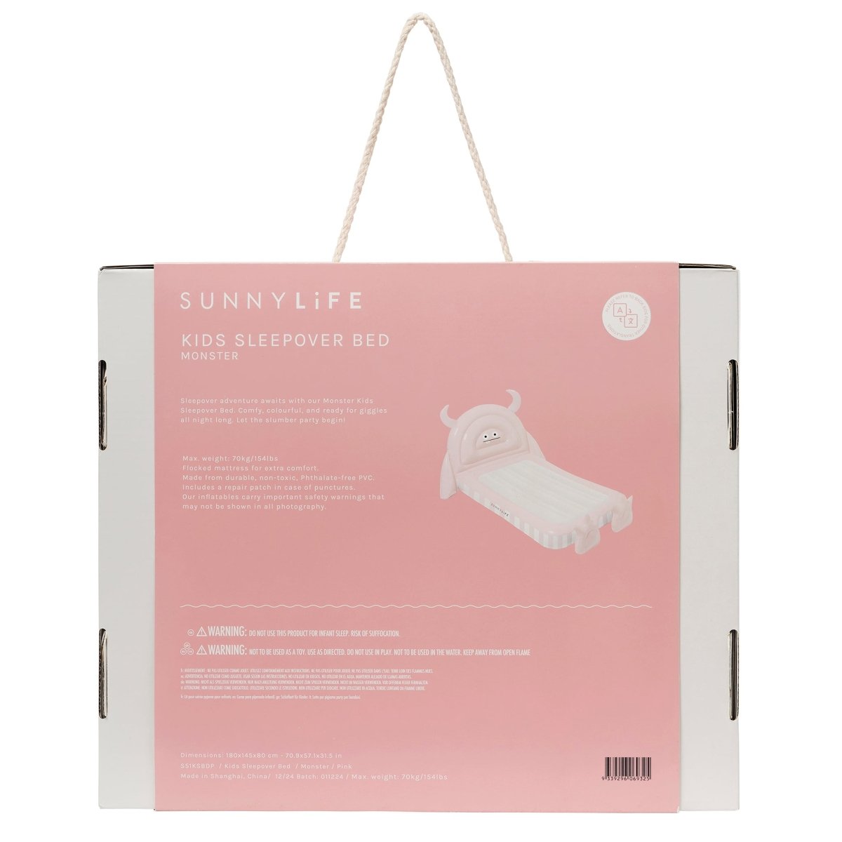 Kids Air Mattress - Monster - SUNNYLiFE EU