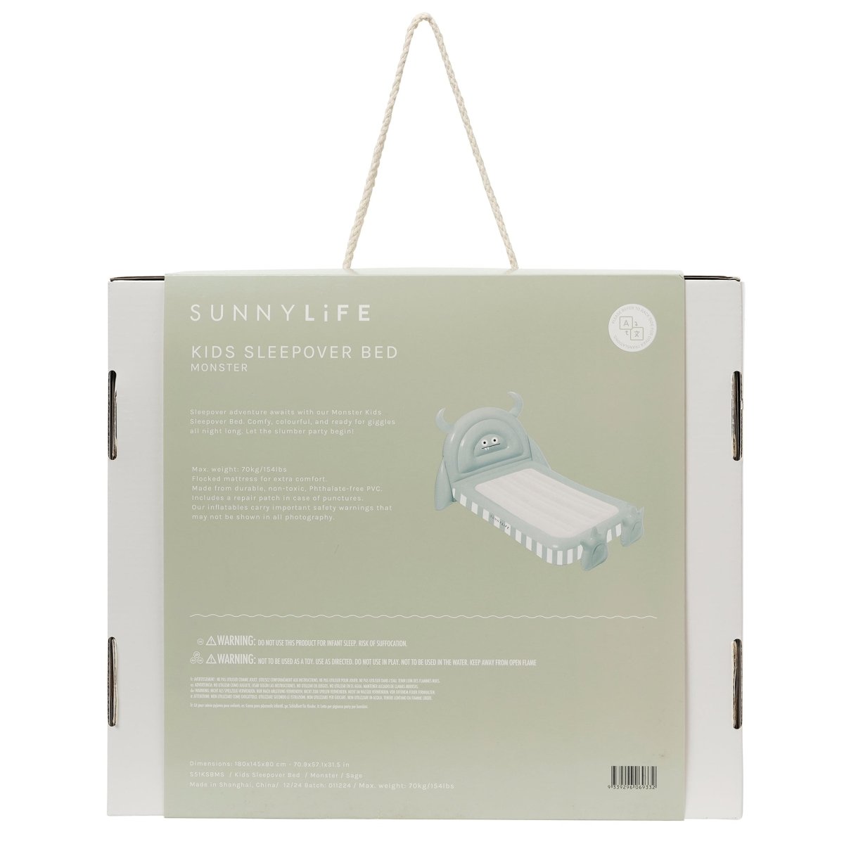 Kids Air Mattress - Monster - SUNNYLiFE EU