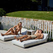 Luxe Lie-On Lounger | La Palma Sage Stripe